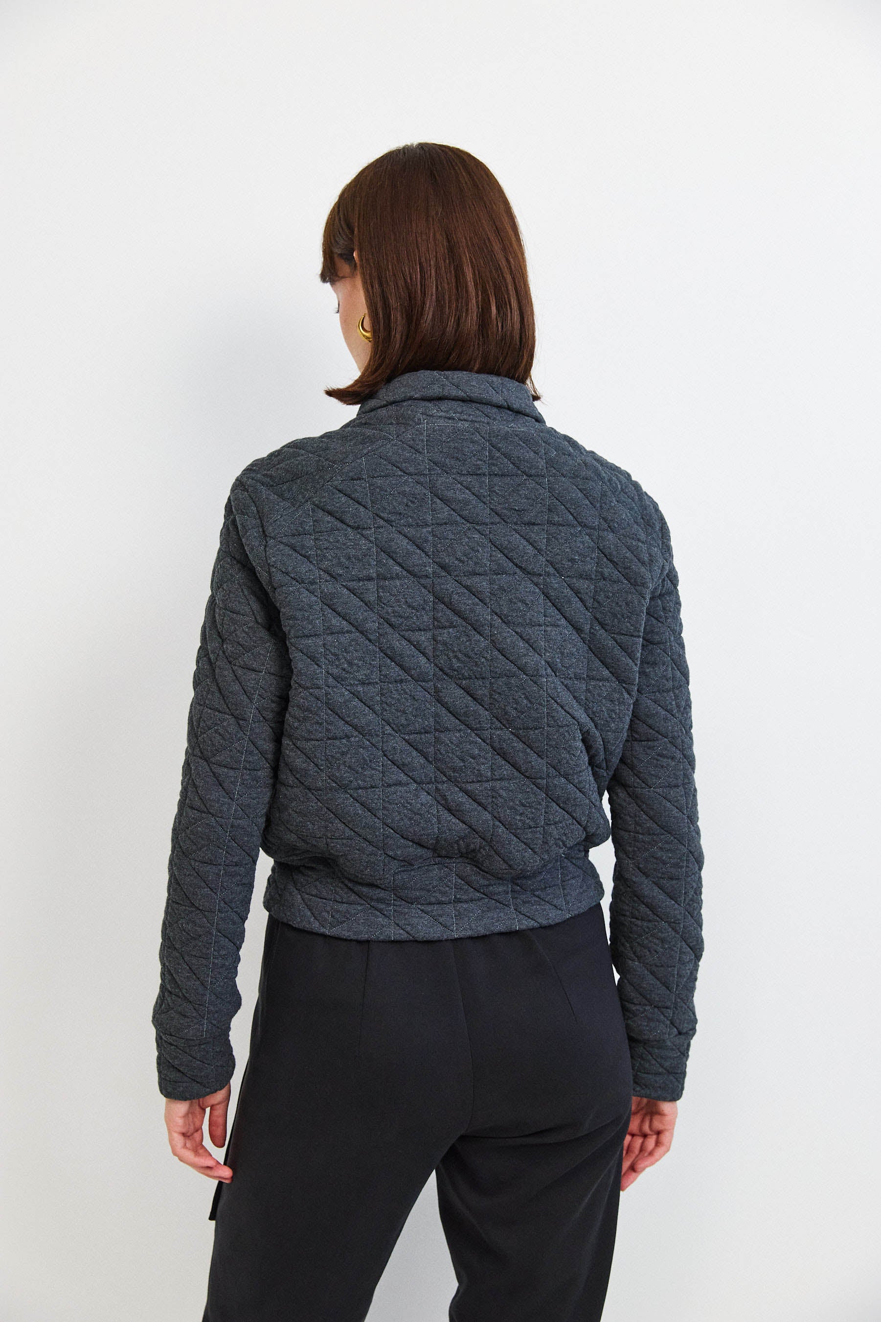 ג'קט קנדי קצר אפור