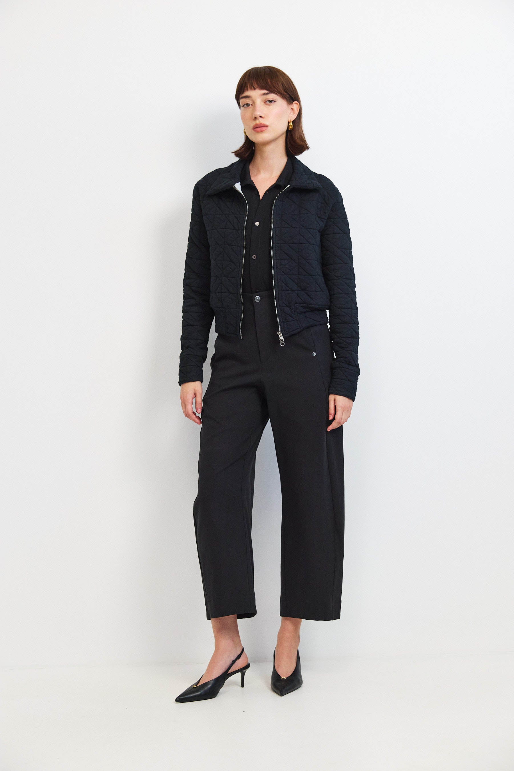 ג'קט קנדי קצר שחור