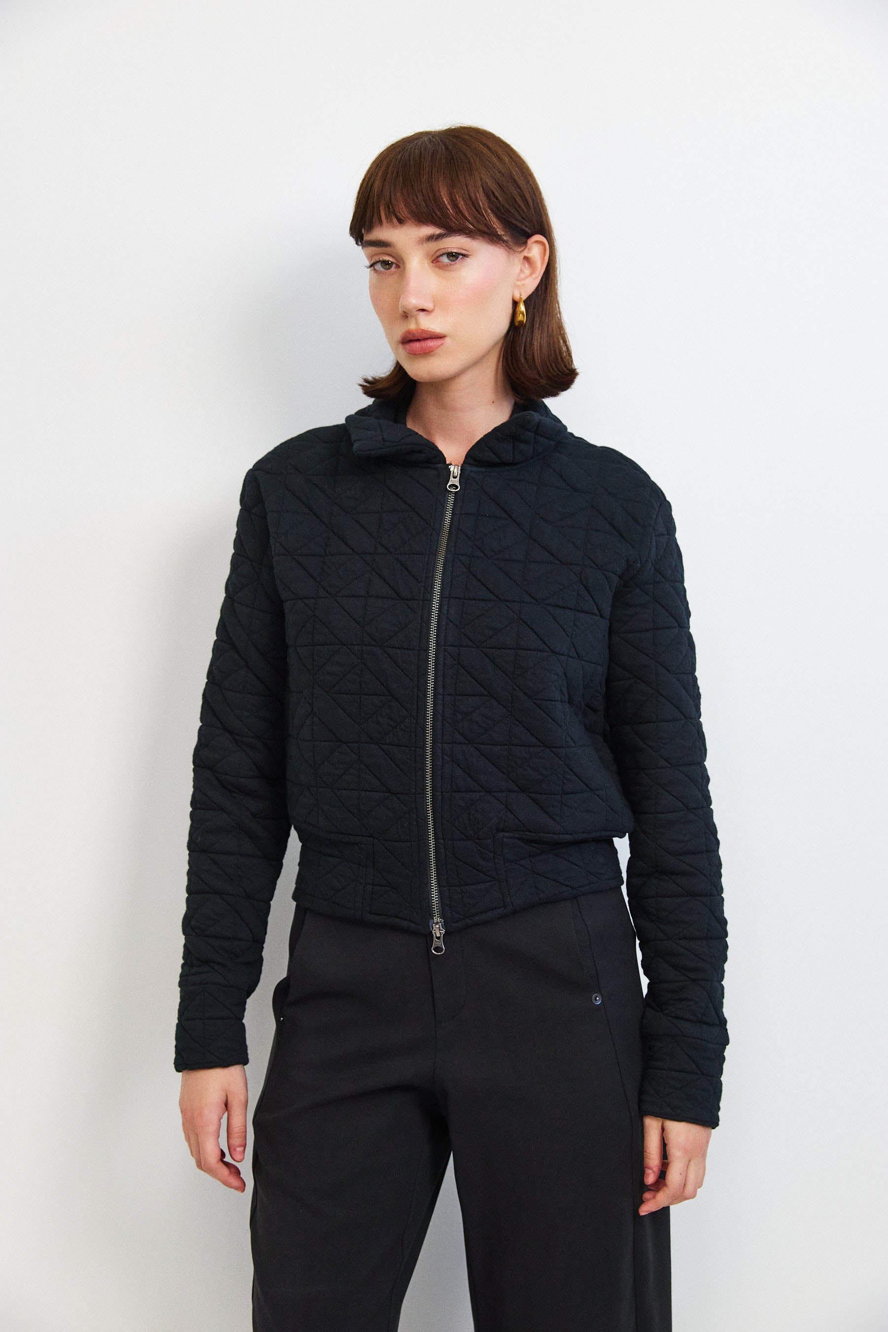 ג'קט קנדי קצר שחור