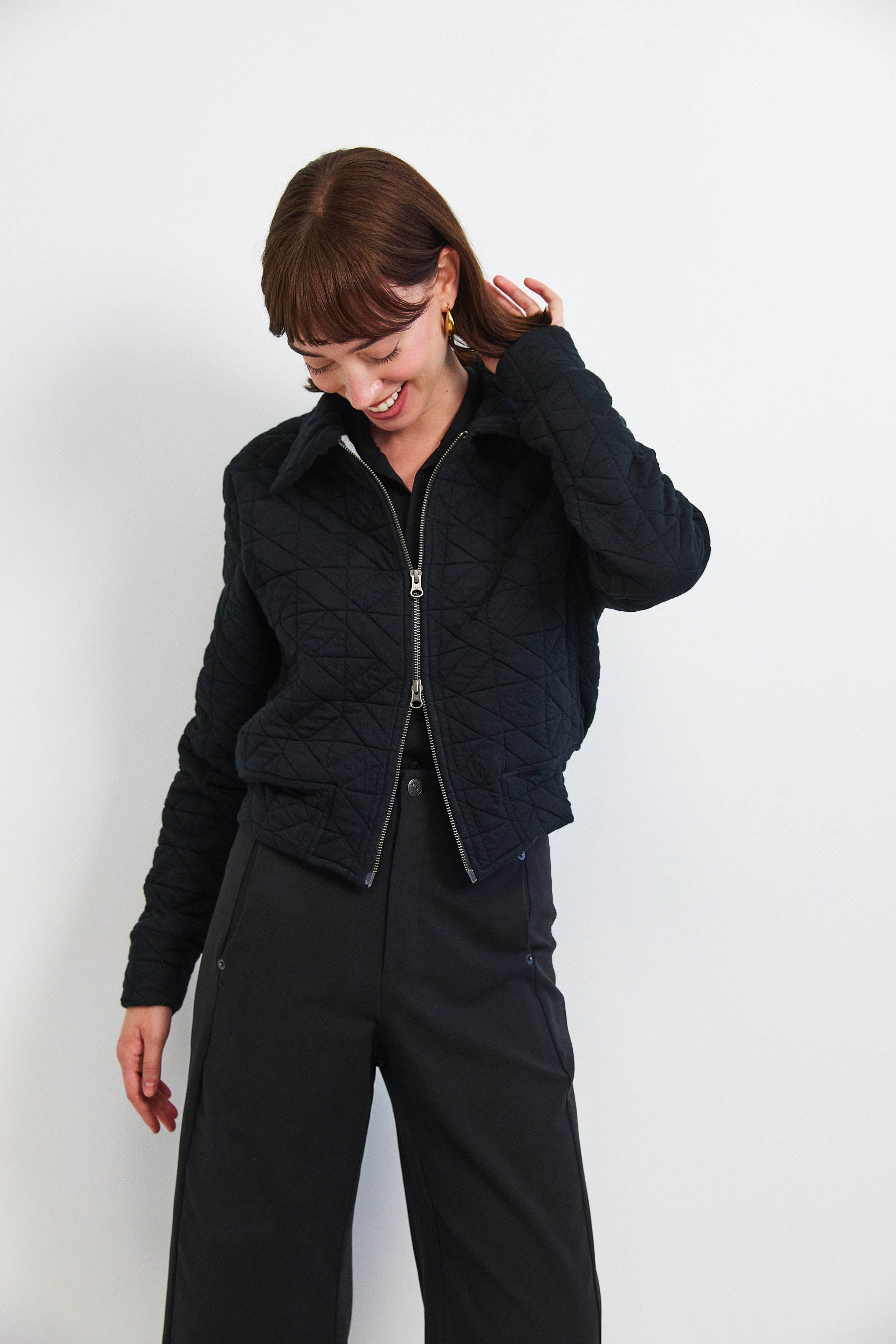 ג'קט קנדי קצר שחור