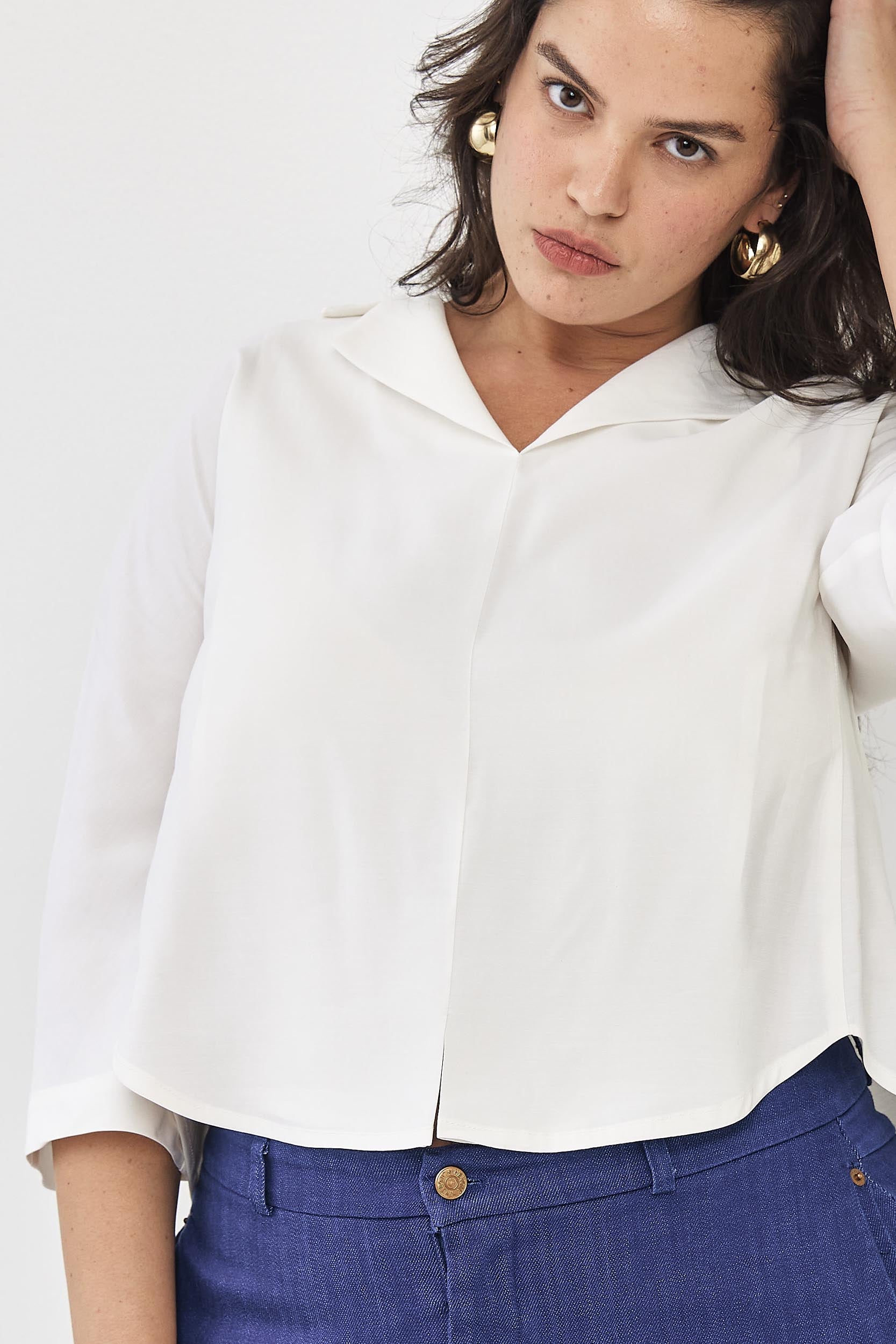 חולצת אלן שמנת