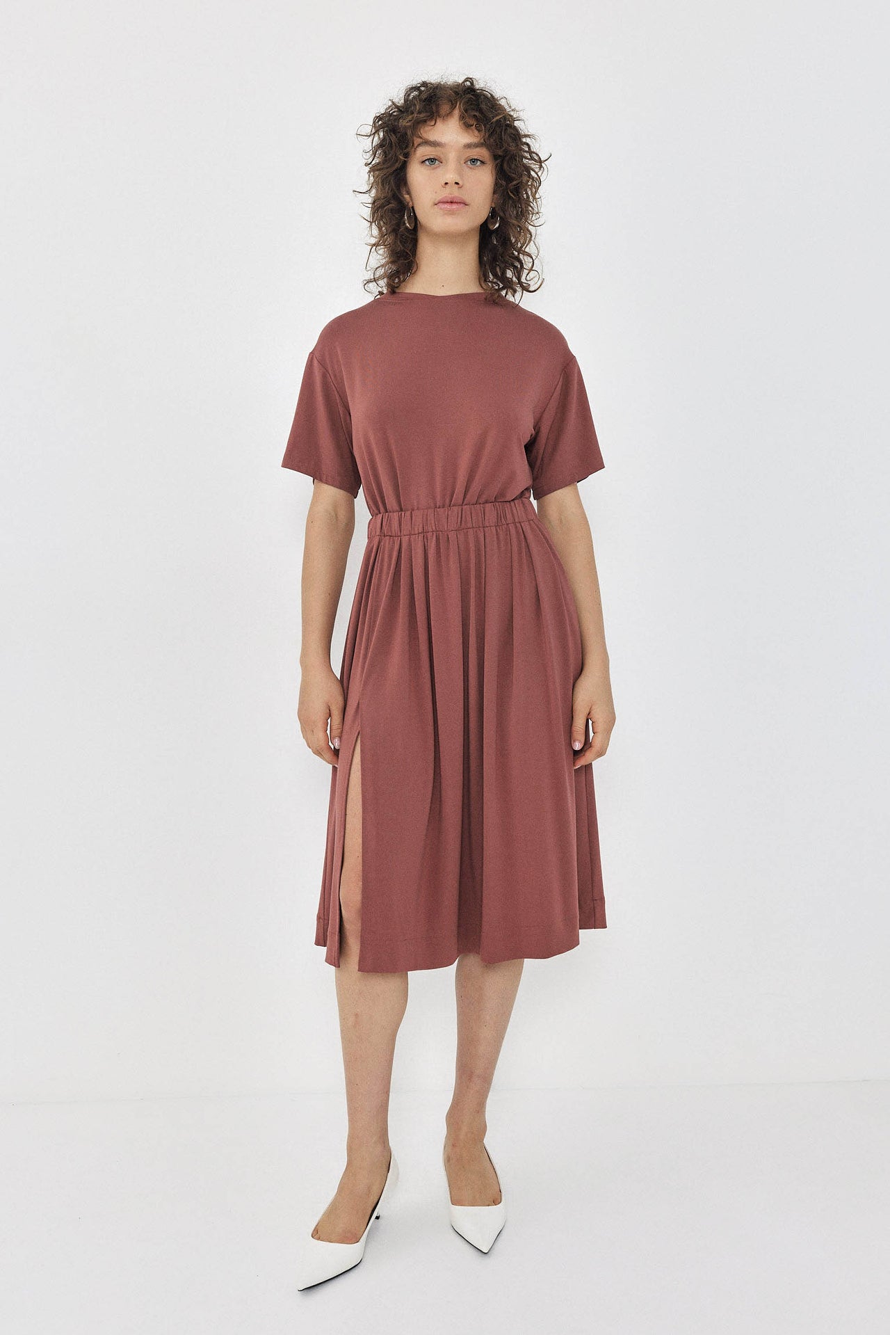 SOPHIE Dress S24 (1-2) - Brick