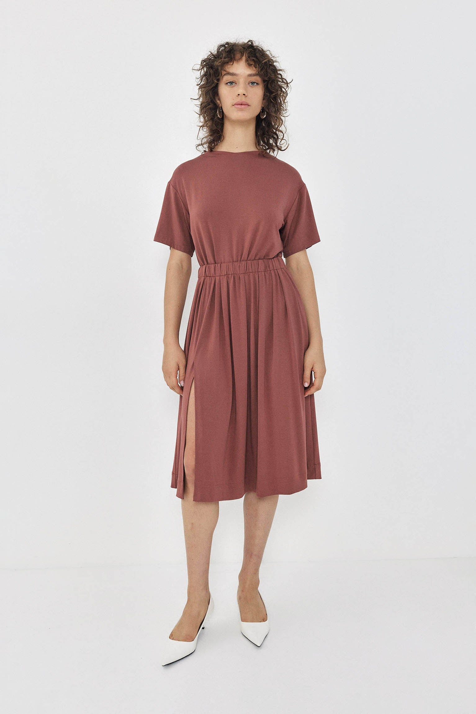 SOPHIE Dress S24 - Brick