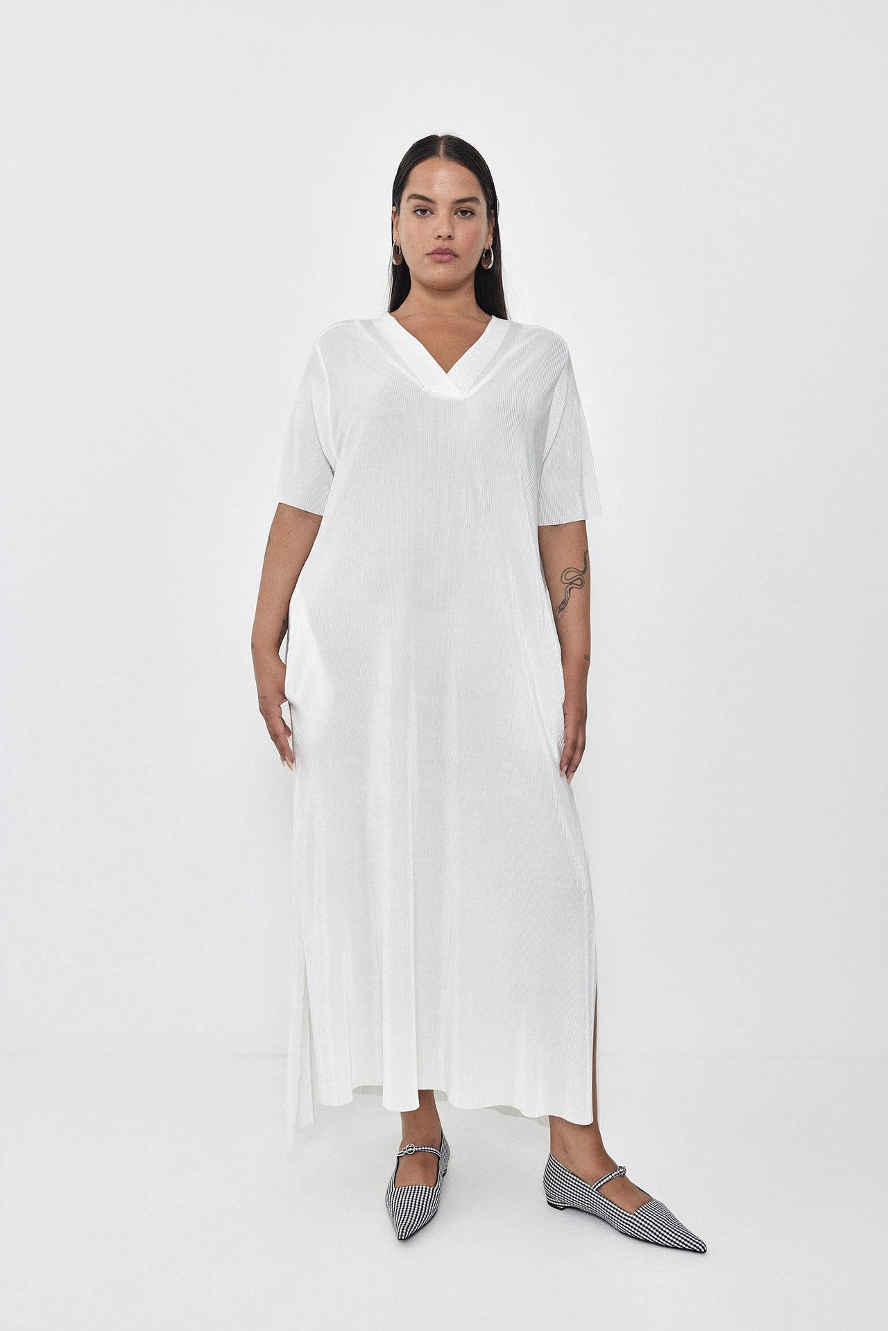 FLARE Dress S24 (L-XL) - Cream