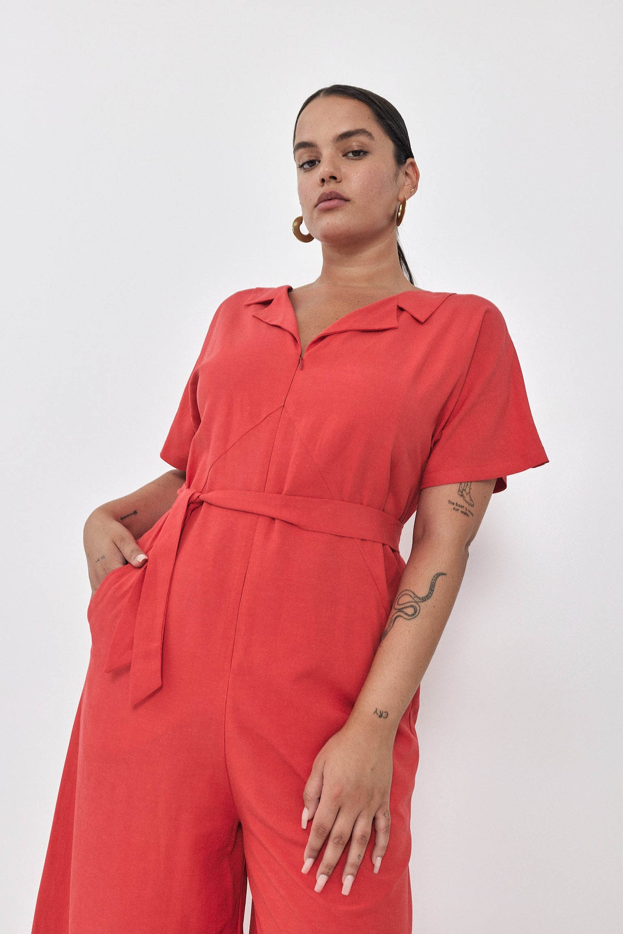 ALINA Jumpsuit S24 (L-XXL) - Red