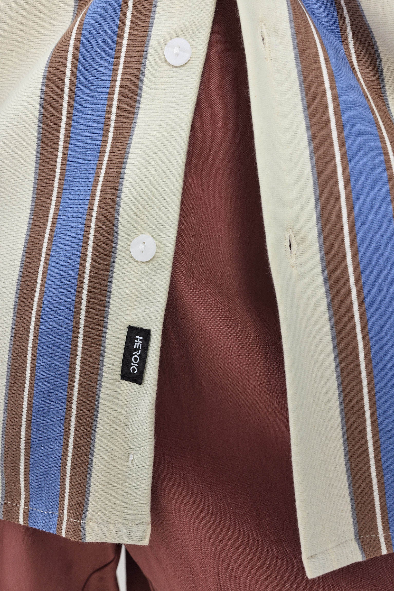 SHORT KAI Shirt S24 (XS-XL) - Cream / Coffee