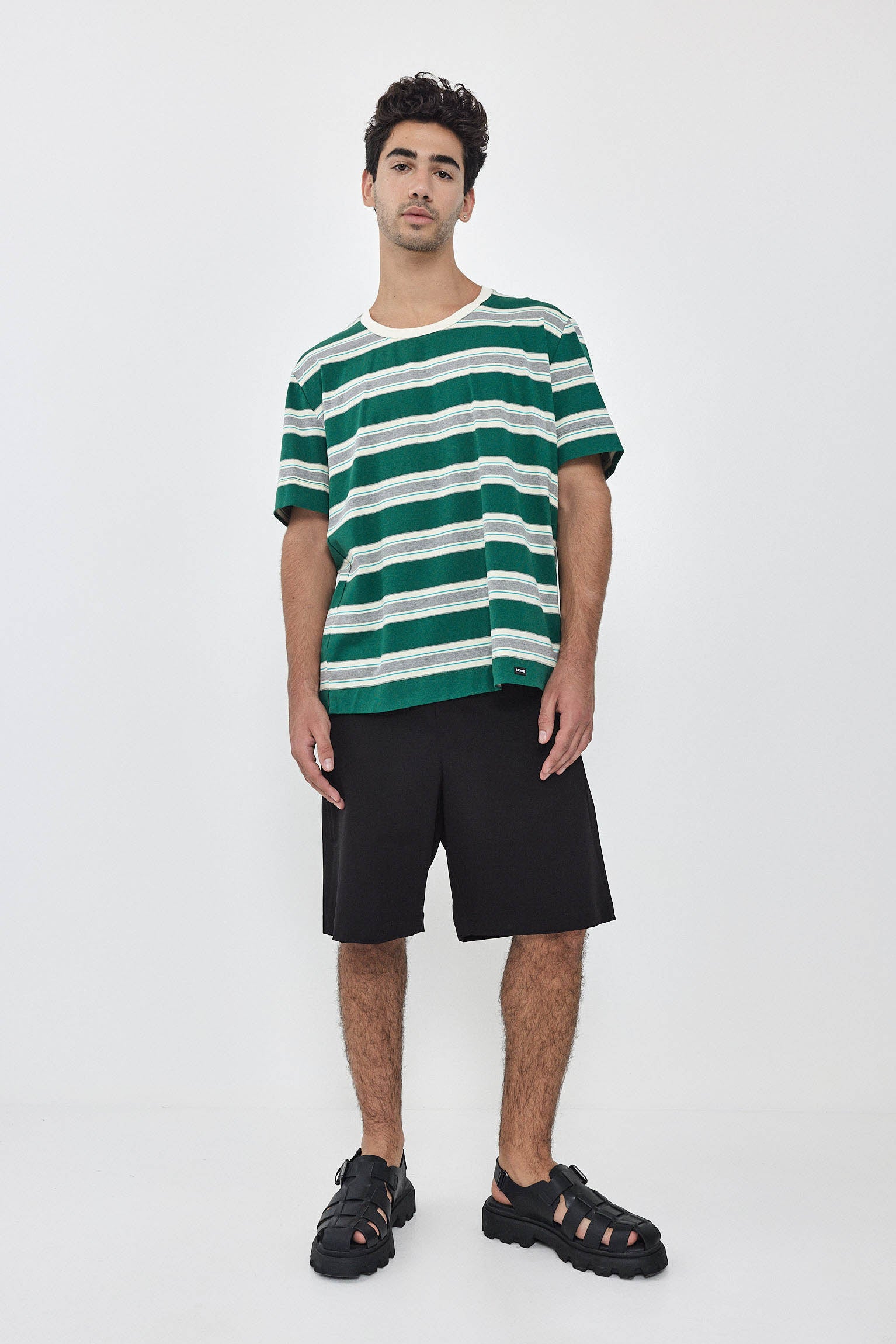 CHER T-Shirt S24 (0-3) - Green / Cream