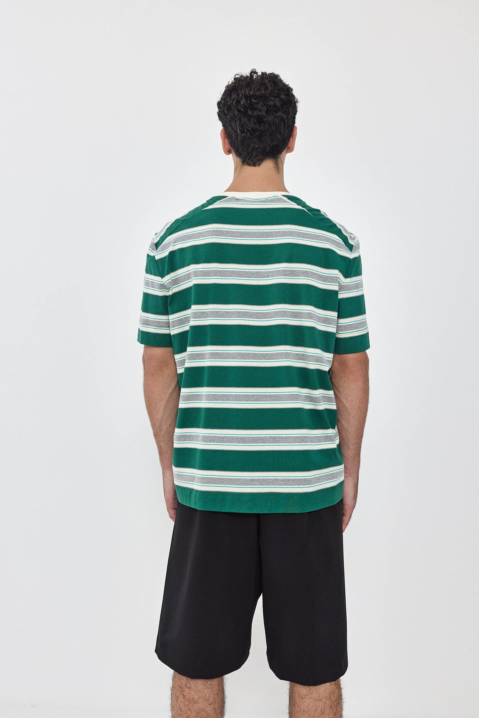 CHER T-Shirt S24 (0-3) - Green / Cream