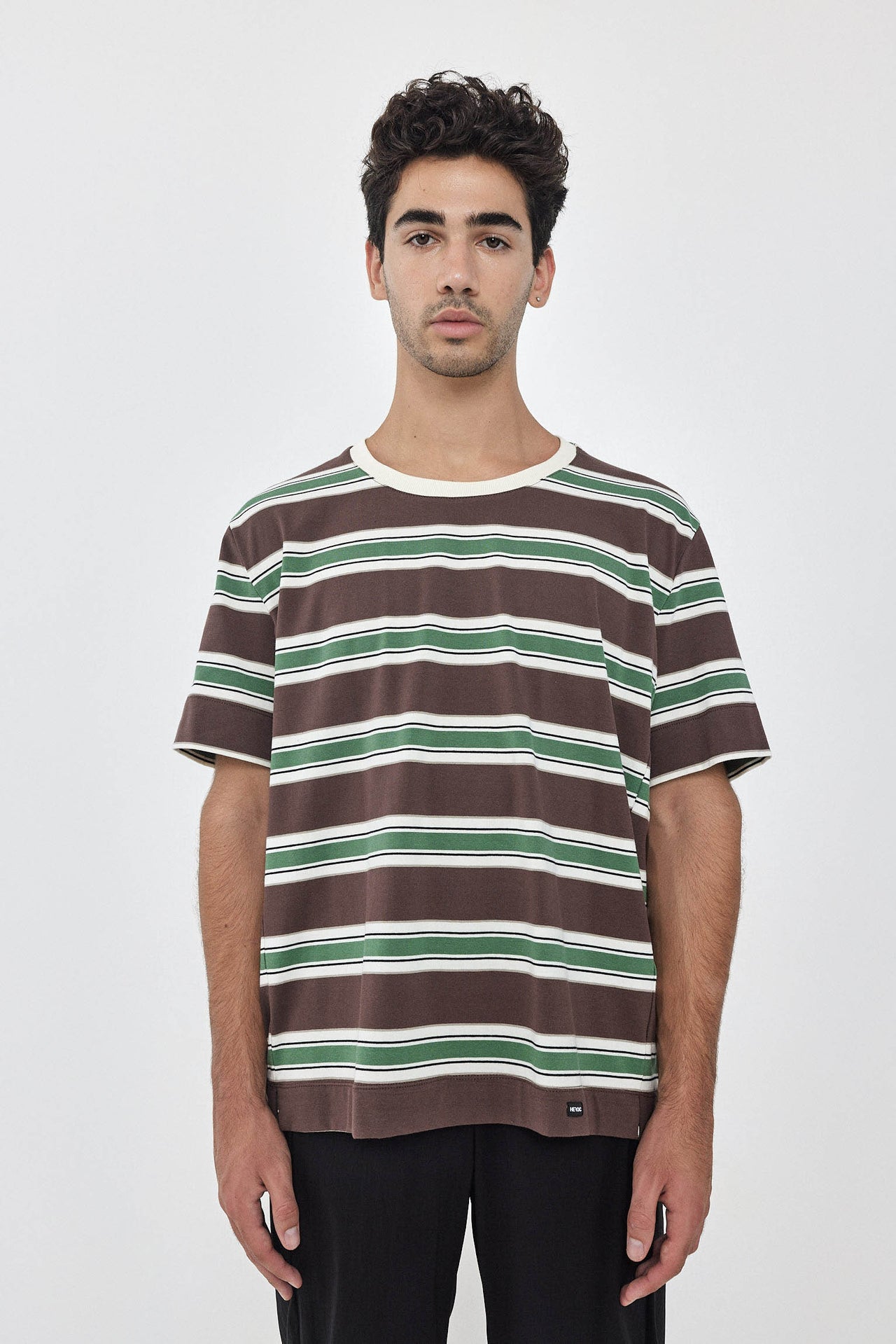 CHER T-Shirt S24 (0-3) - Brown / Light Green