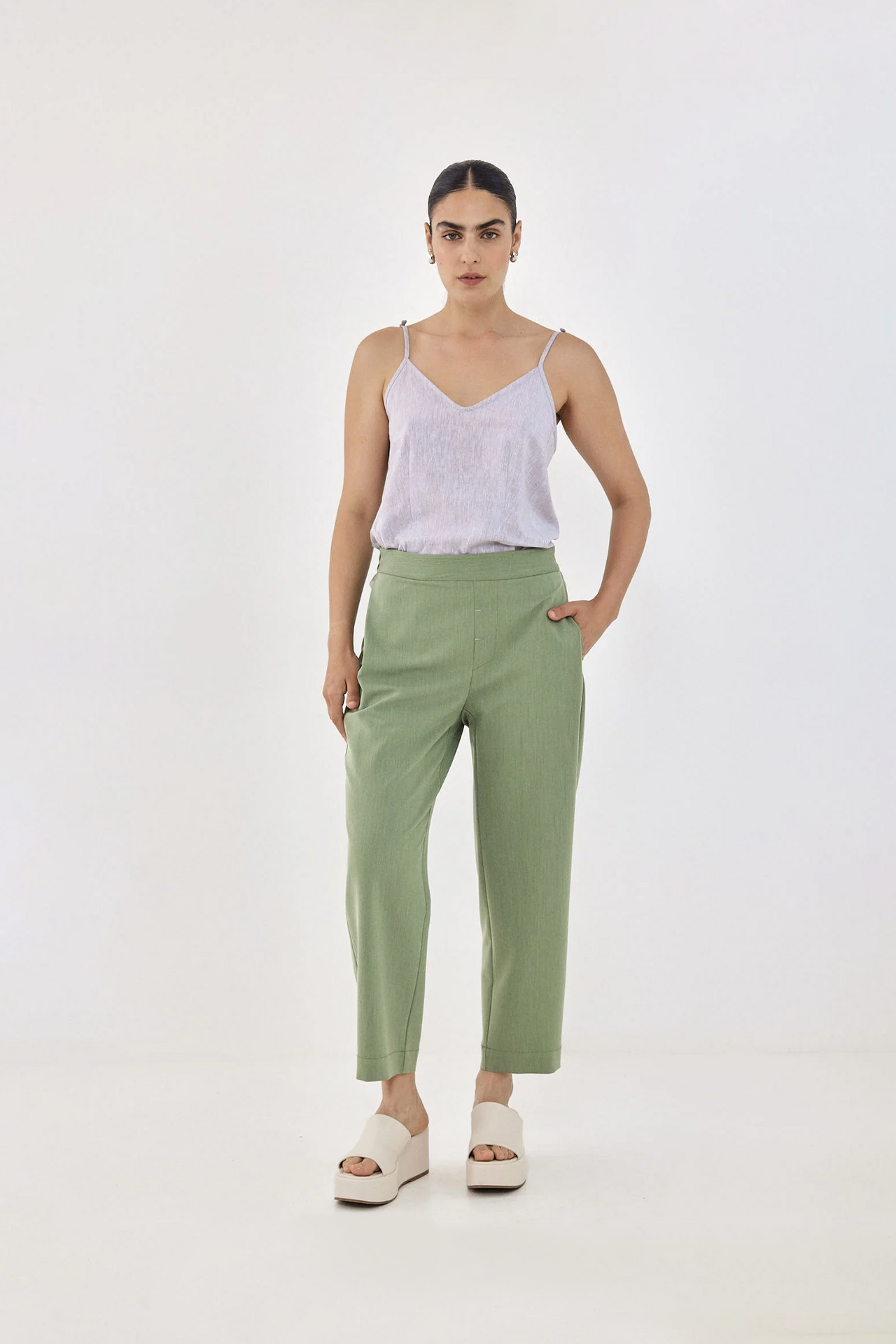 MONA Pants S24 (0-4) - Pistachio