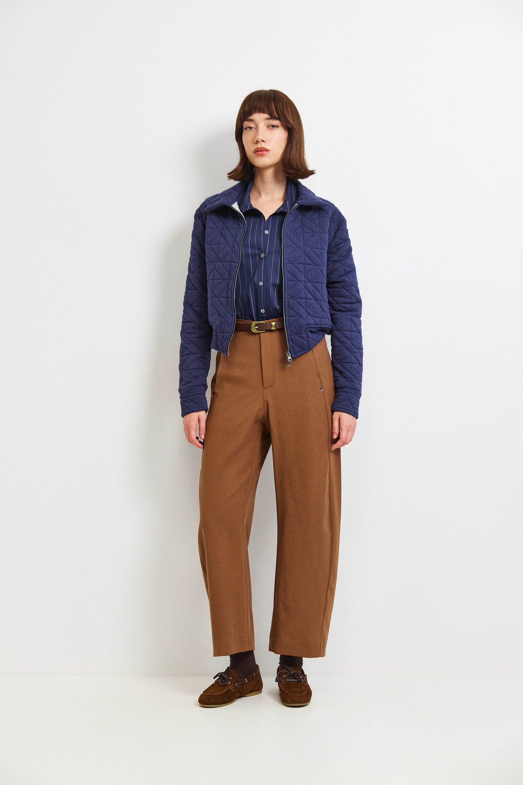 ג'קט קנדי קצר נייבי