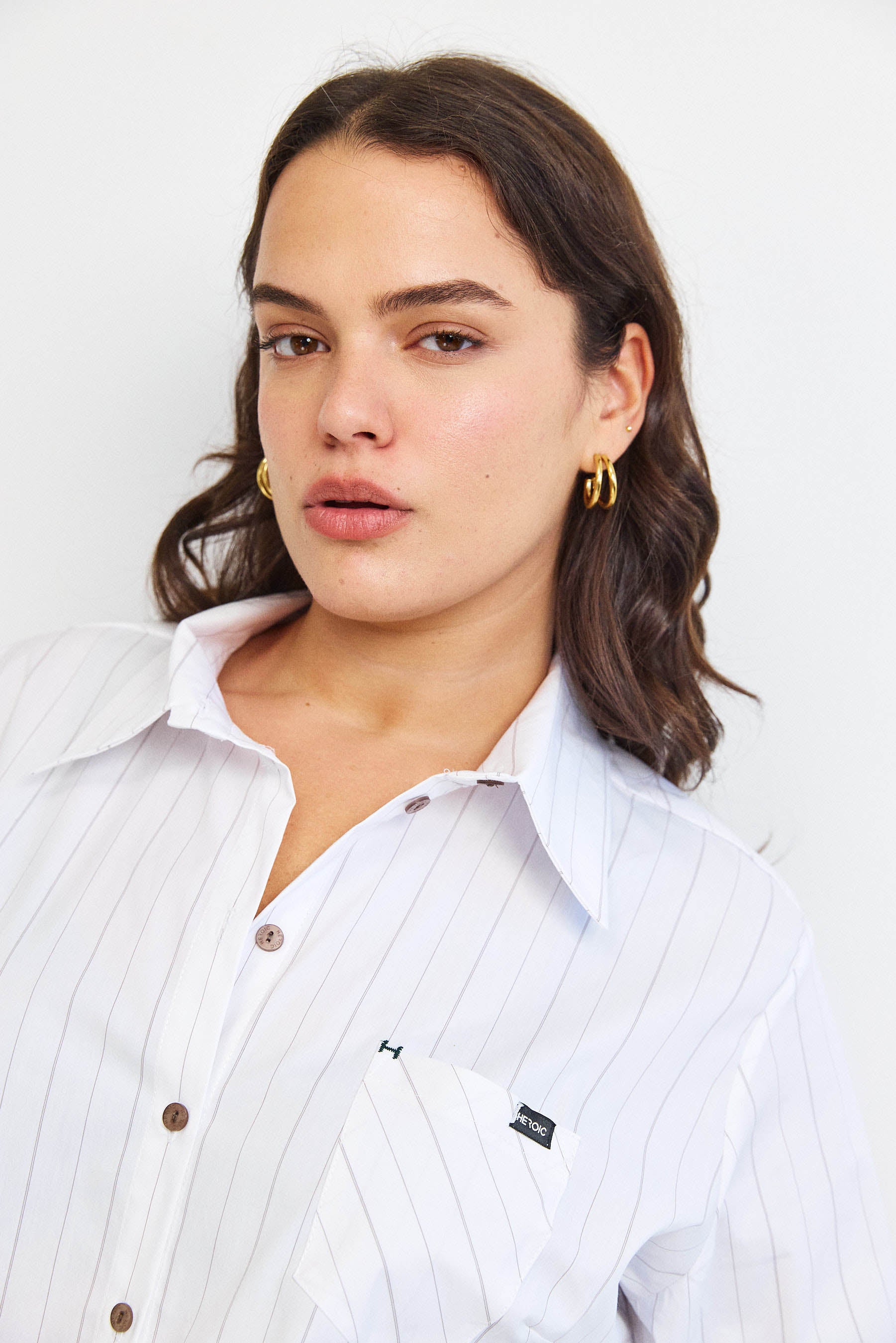 חולצת קאי פסים לבן