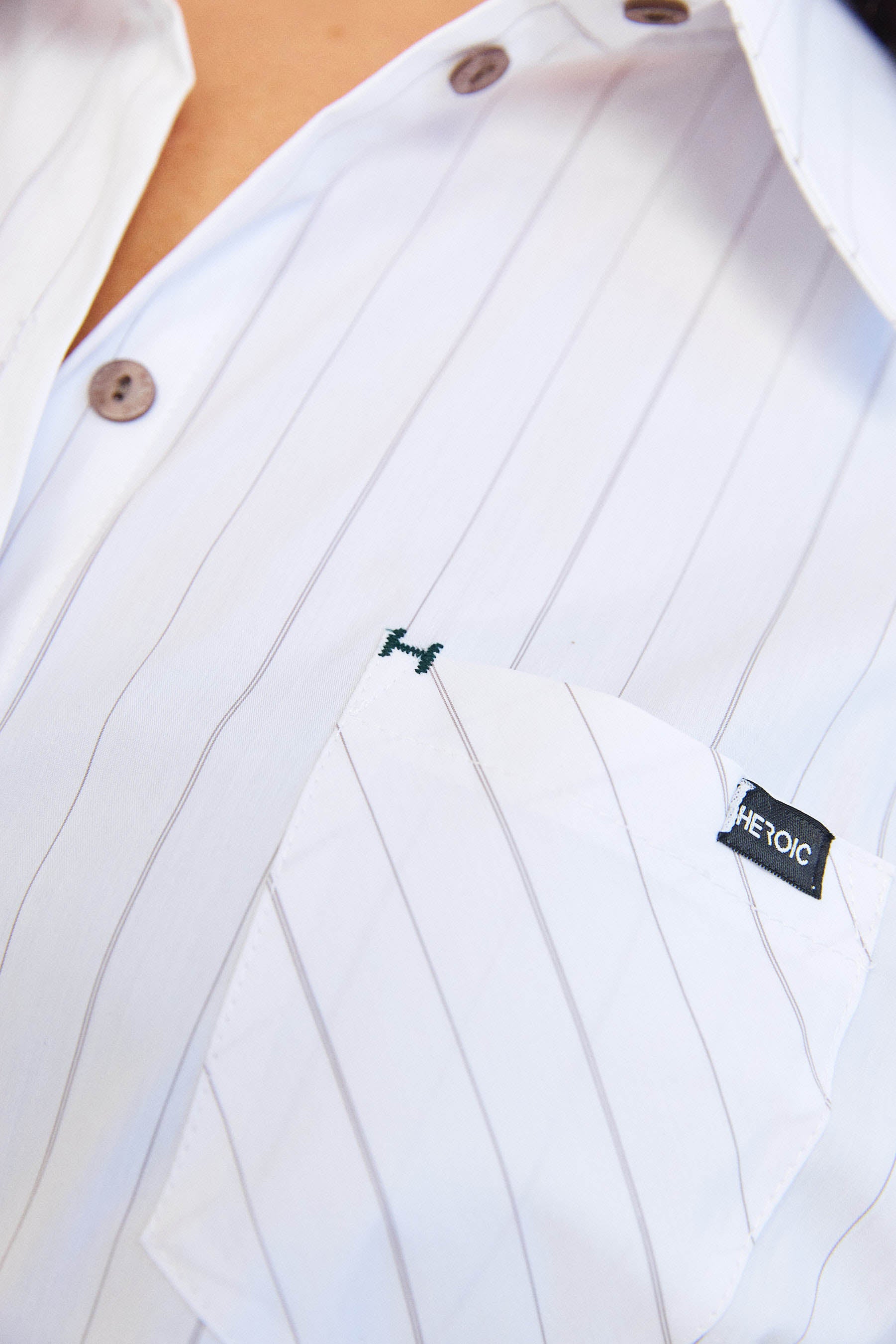 חולצת קאי פסים לבן