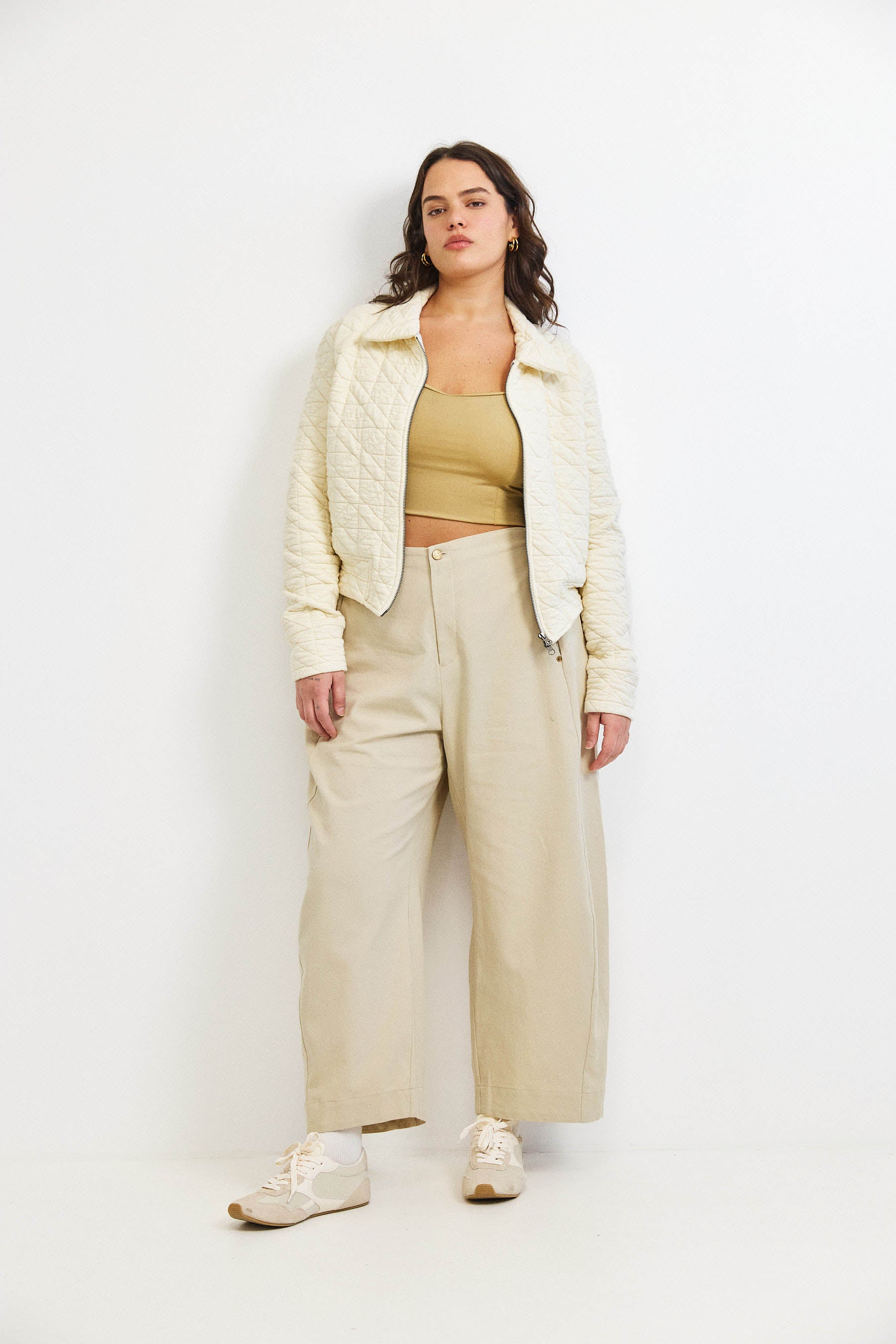 ג'קט קנדי קצר קרם