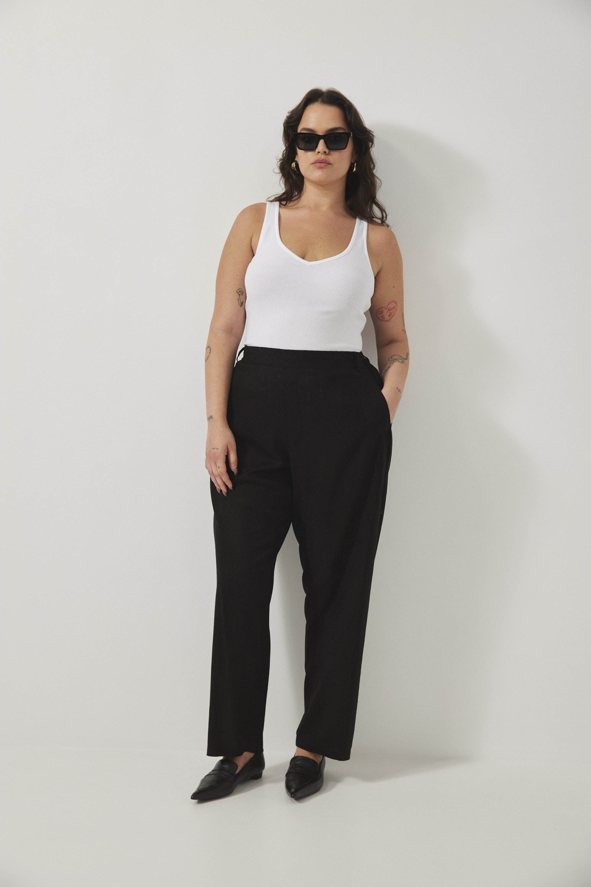 MAX Linen Pants S25 - Black