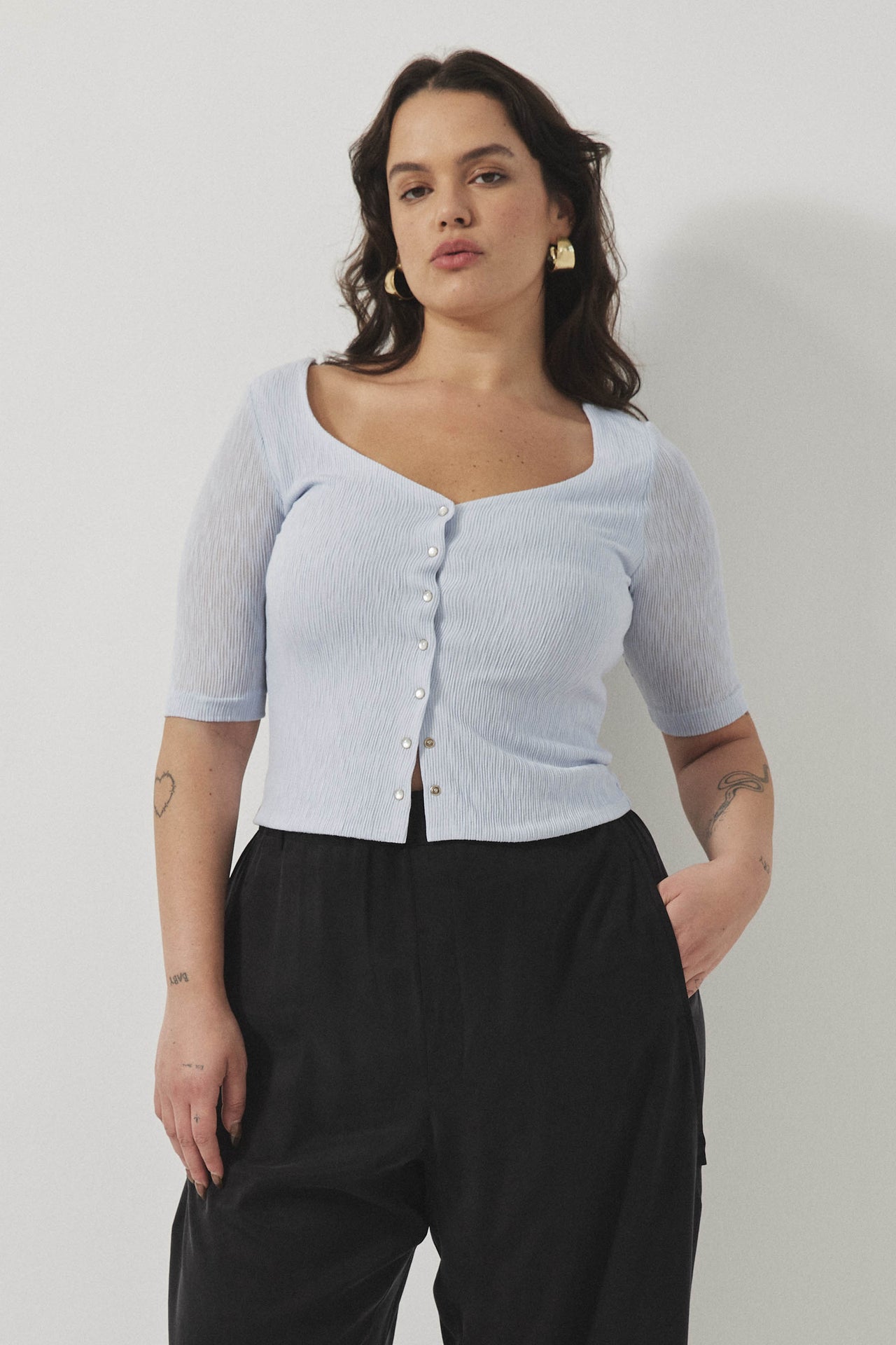PERLA Top S25 (XS-2XL) - Sky Blue