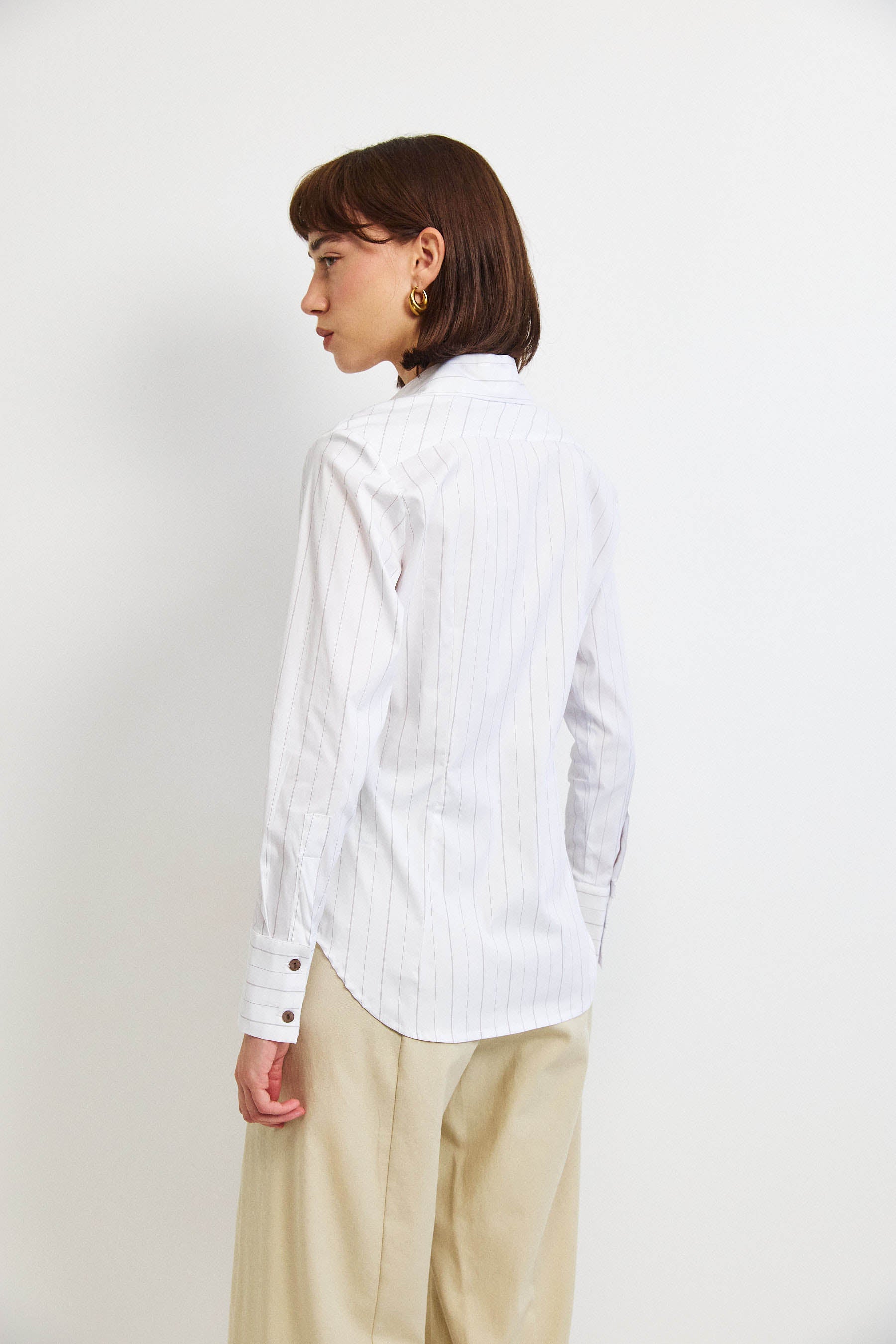 חולצת קאי פסים לבן