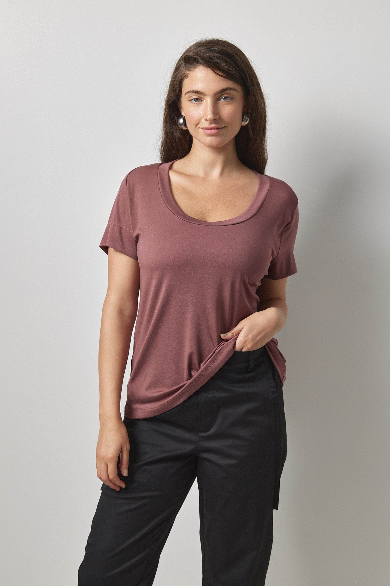 RACHEL T-Shirt S25 (XS-XL) - Smoky Pink