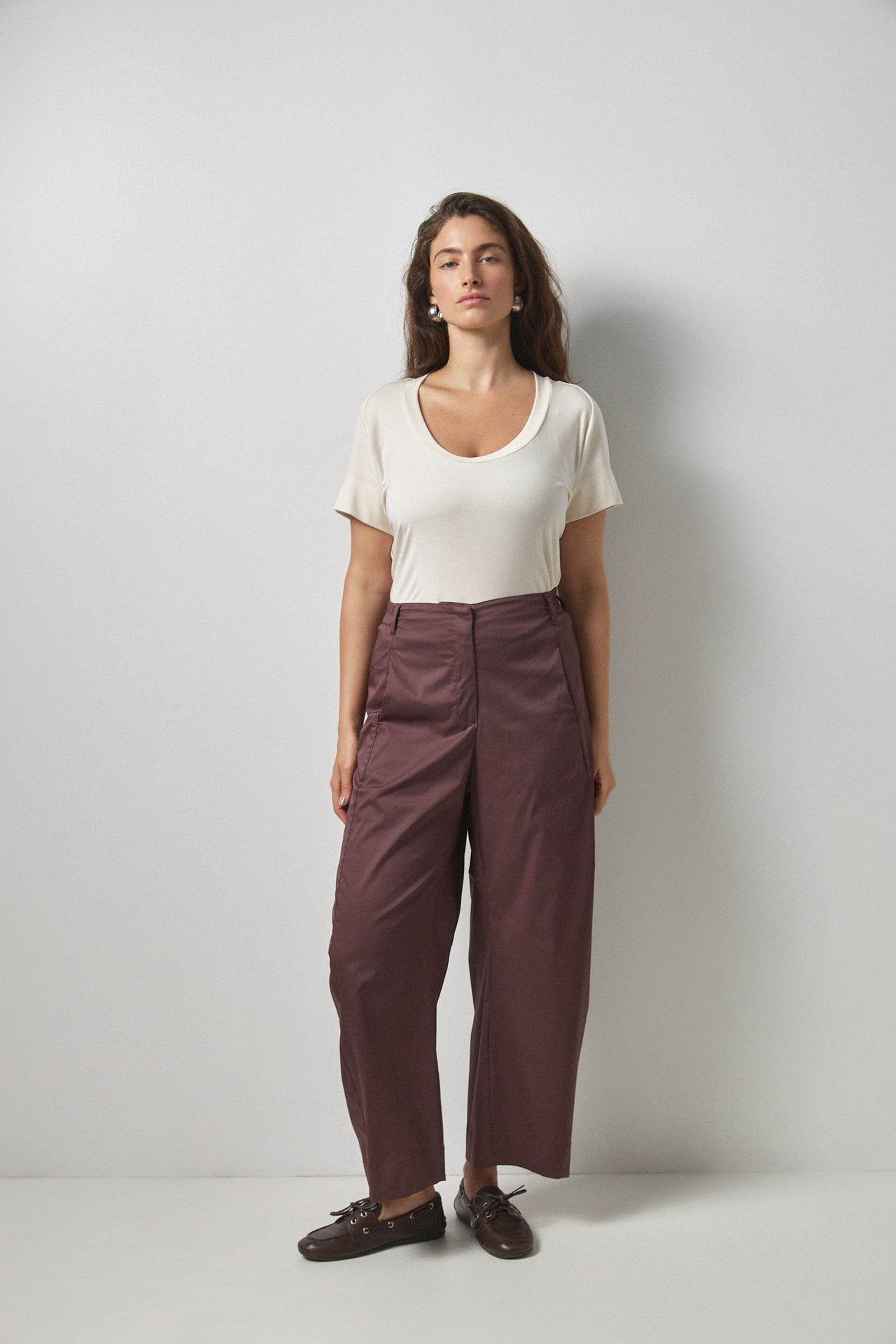 JASMIN Pants S25 (0-6) - Burgondy