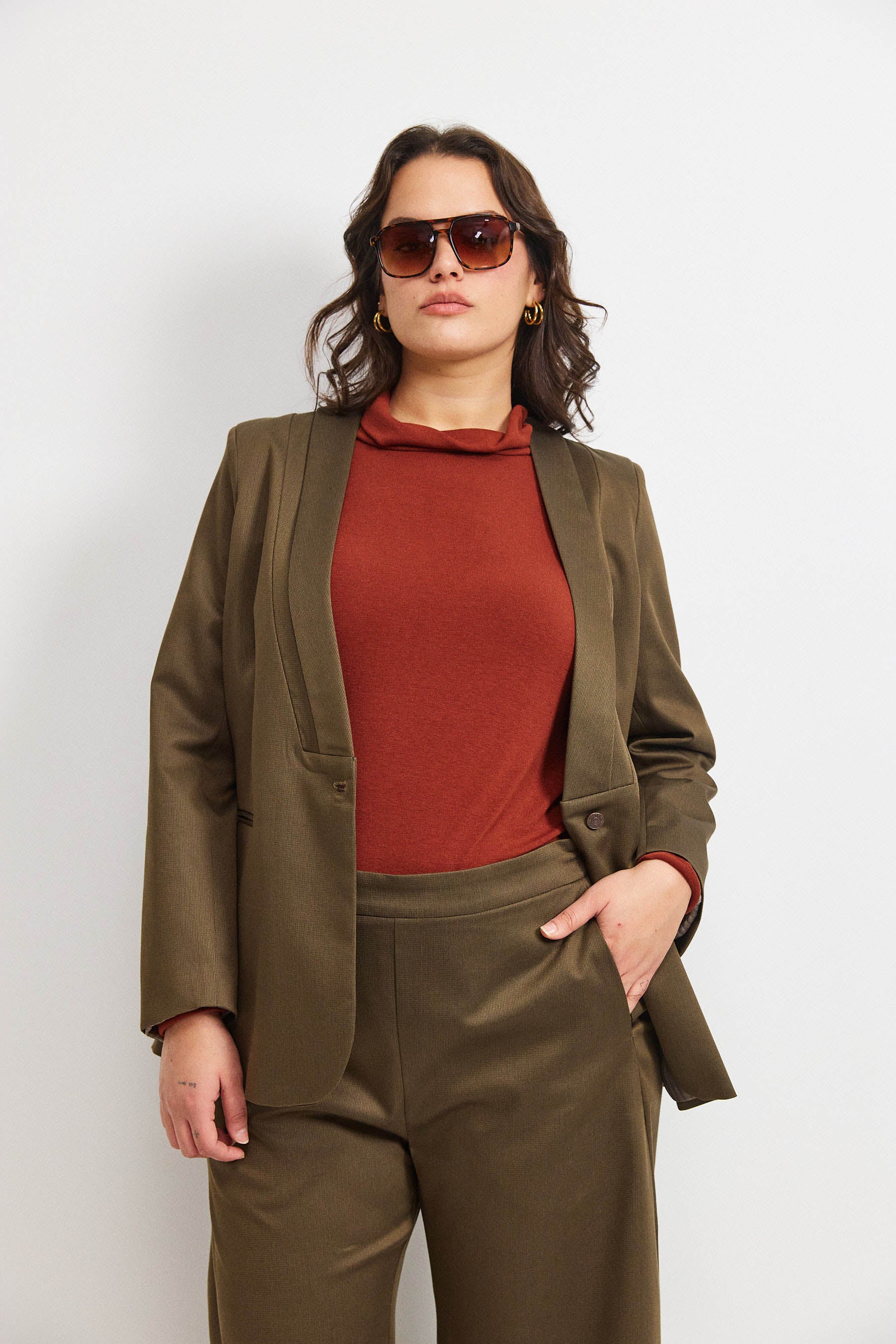 ג׳קט פולי טנסל חום