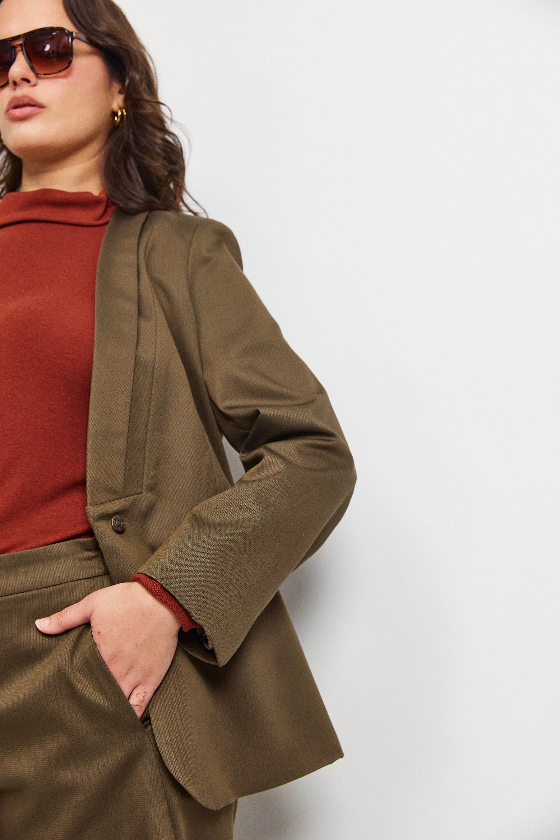 ג׳קט פולי טנסל חום