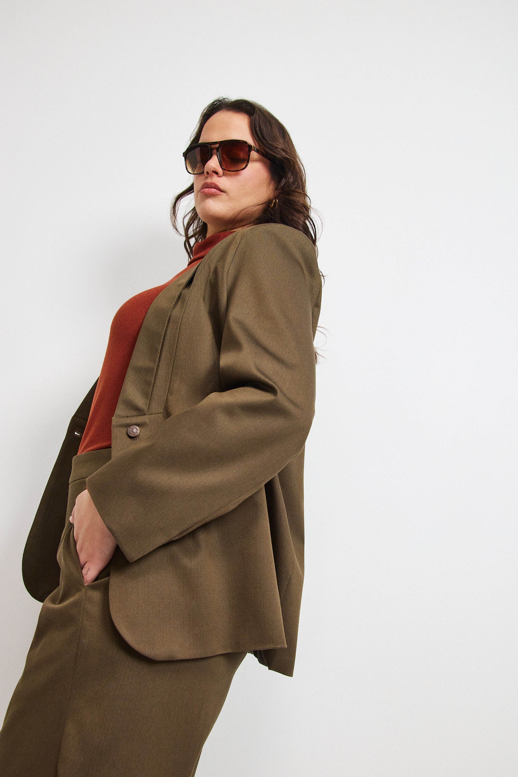 ג׳קט פולי טנסל חום