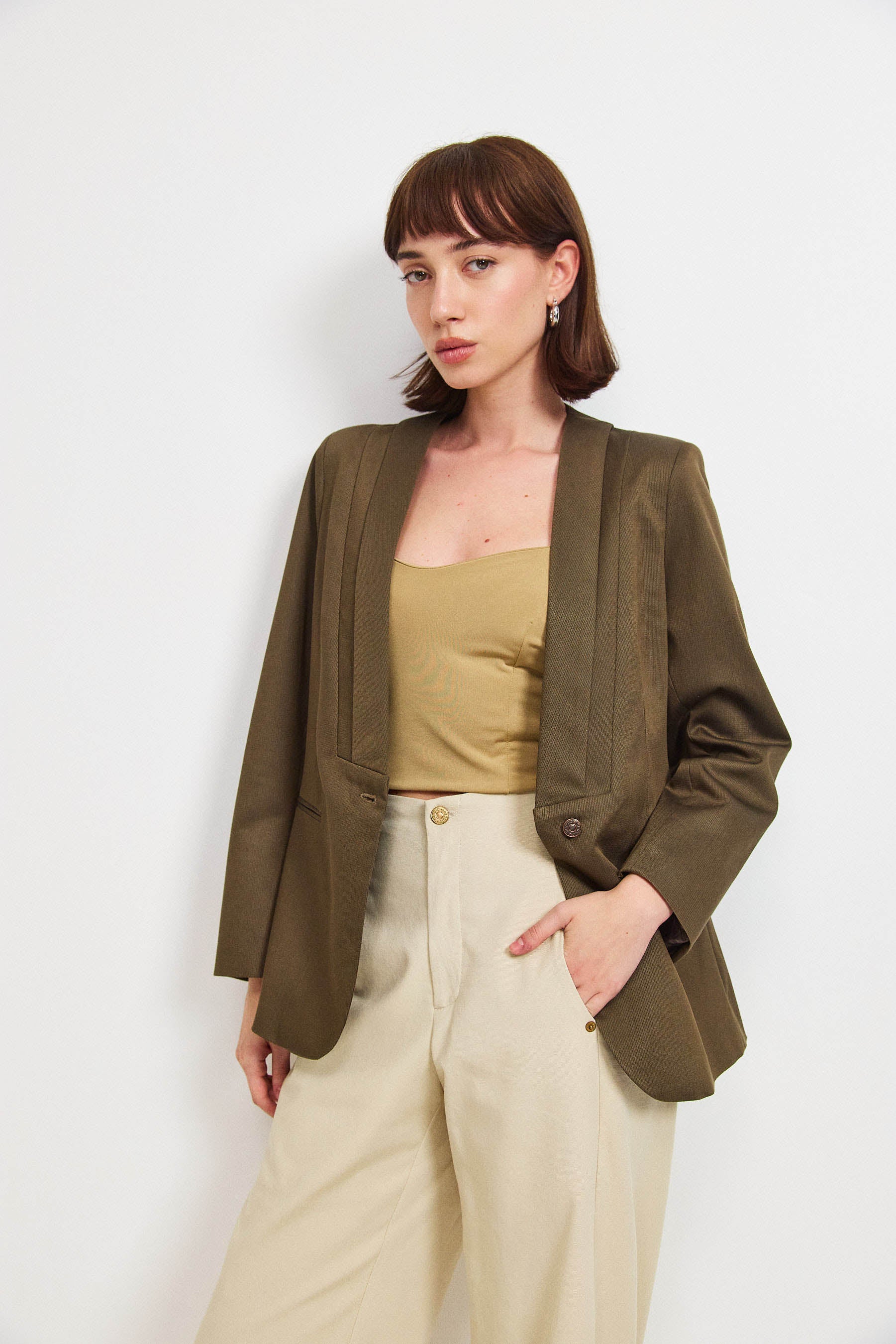 ג׳קט פולי טנסל חום