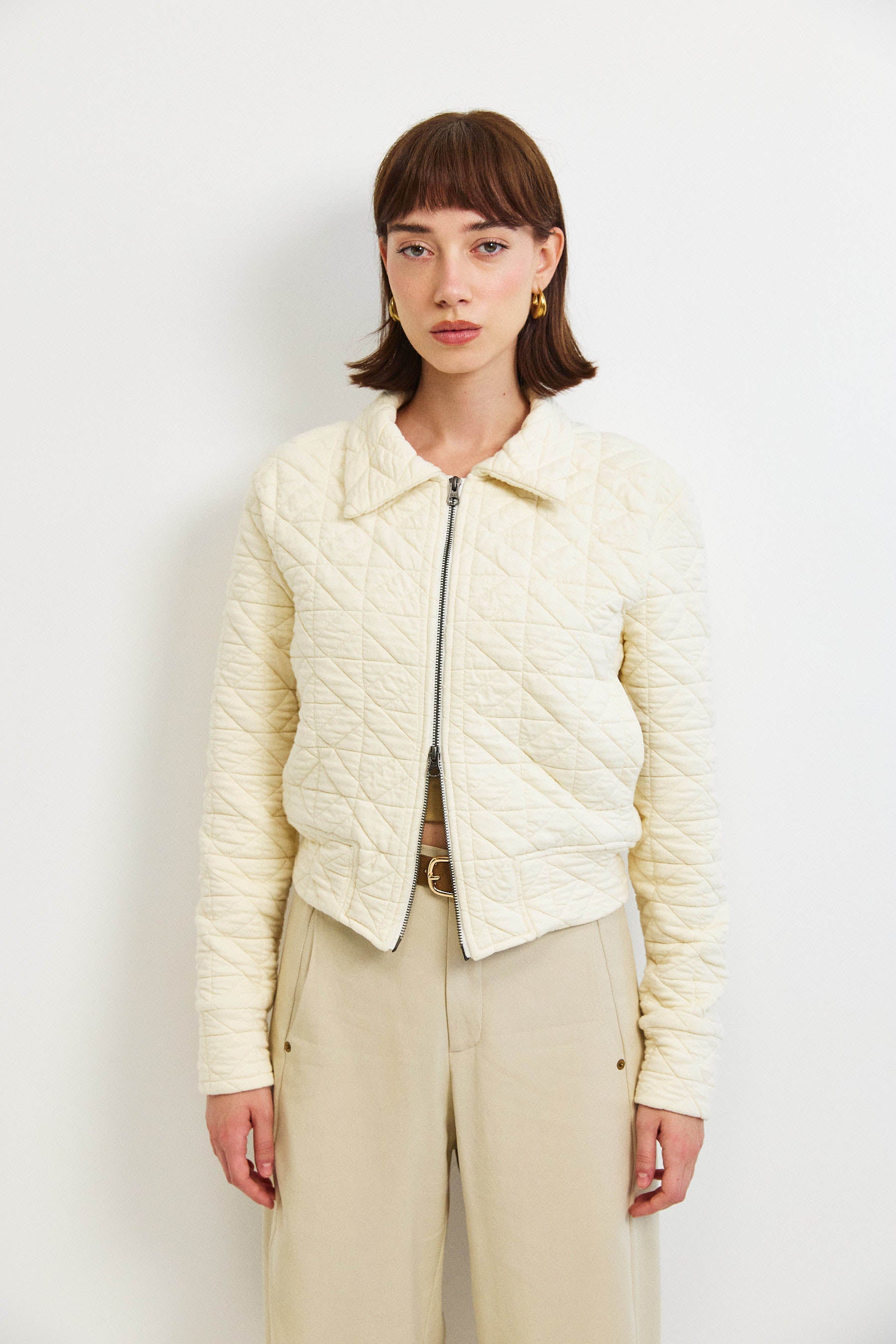 ג'קט קנדי קצר קרם