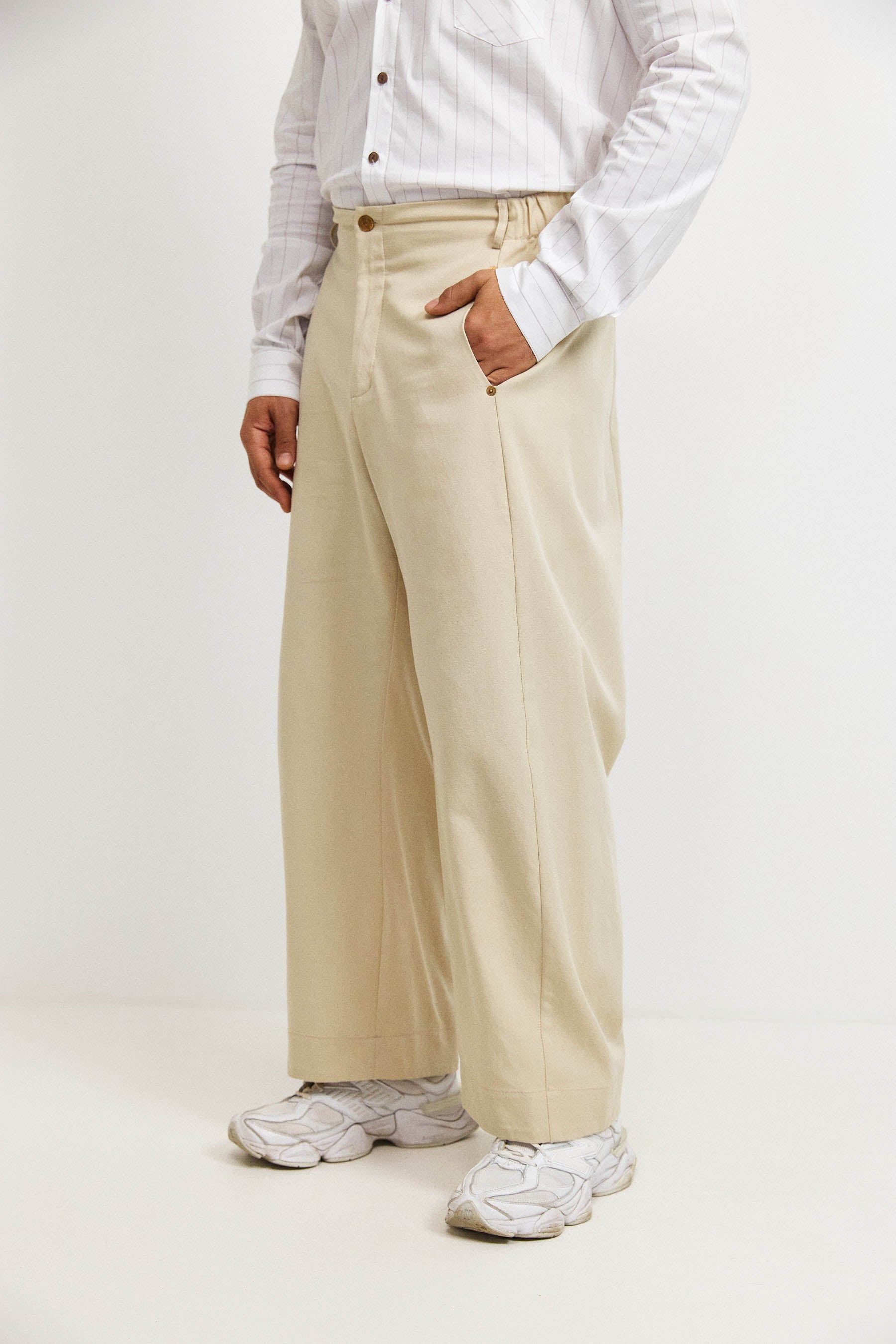 מכנסי ג׳סמין דריל גבר אבן