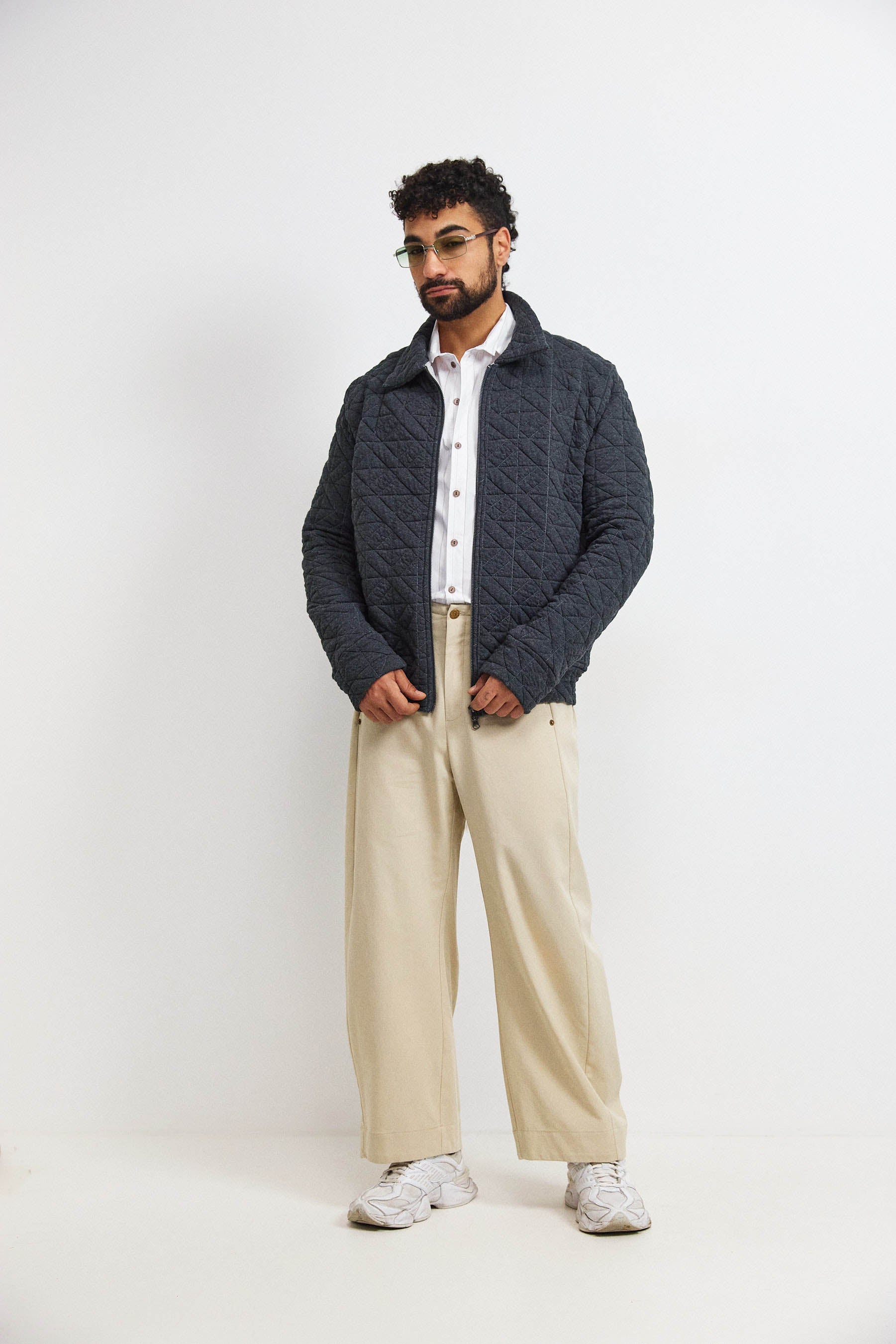 ג'קט קנדי גבר אפור