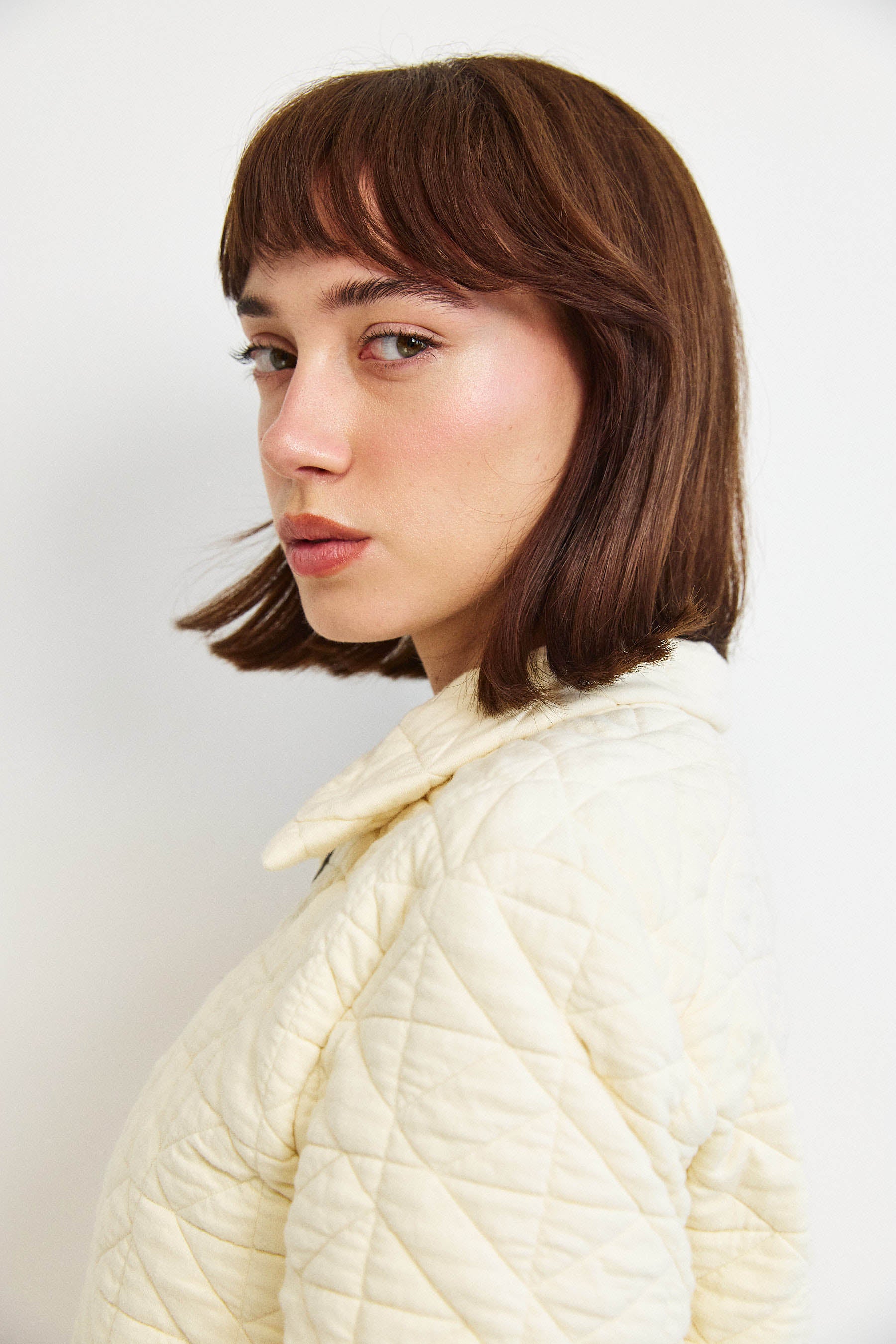 ג'קט קנדי קצר קרם