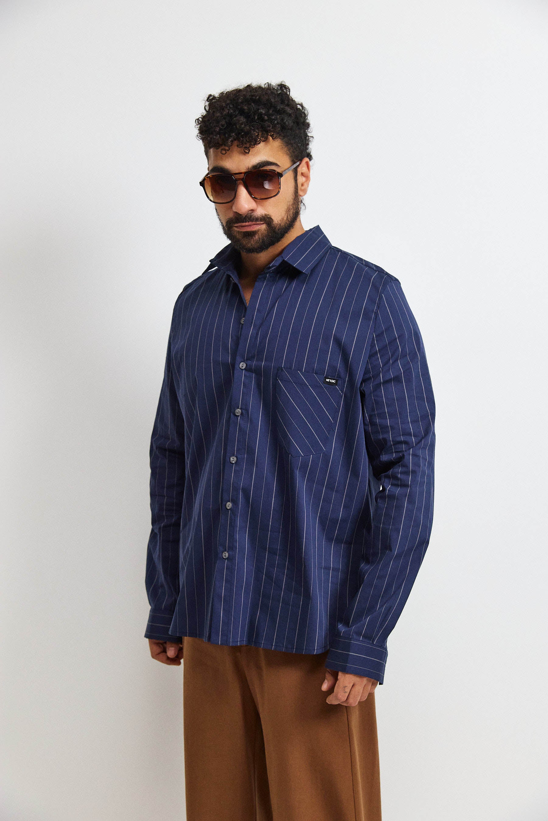 חולצת קאי גבר פסים נייבי