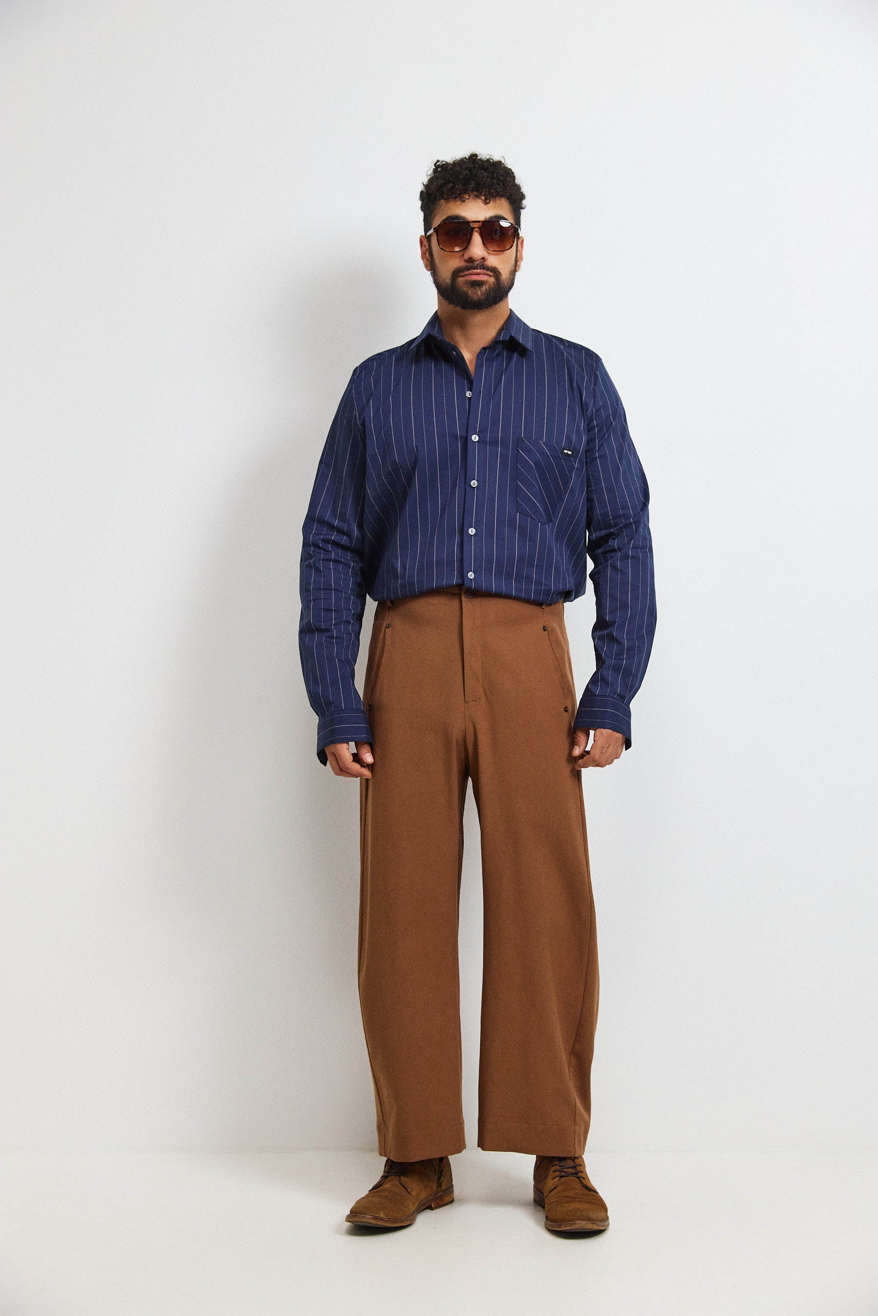 חולצת קאי גבר פסים נייבי