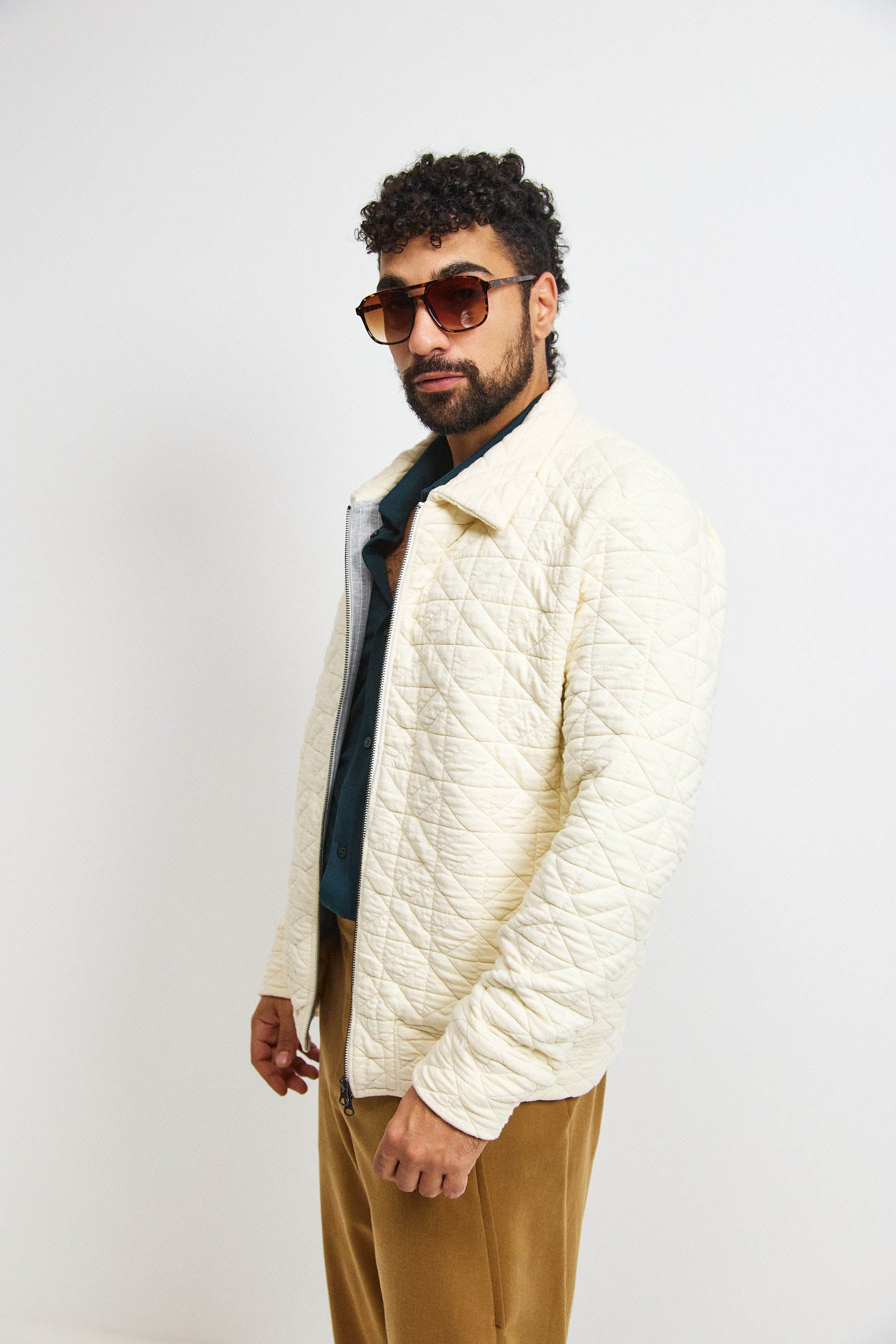 ג'קט קנדי גבר קרם