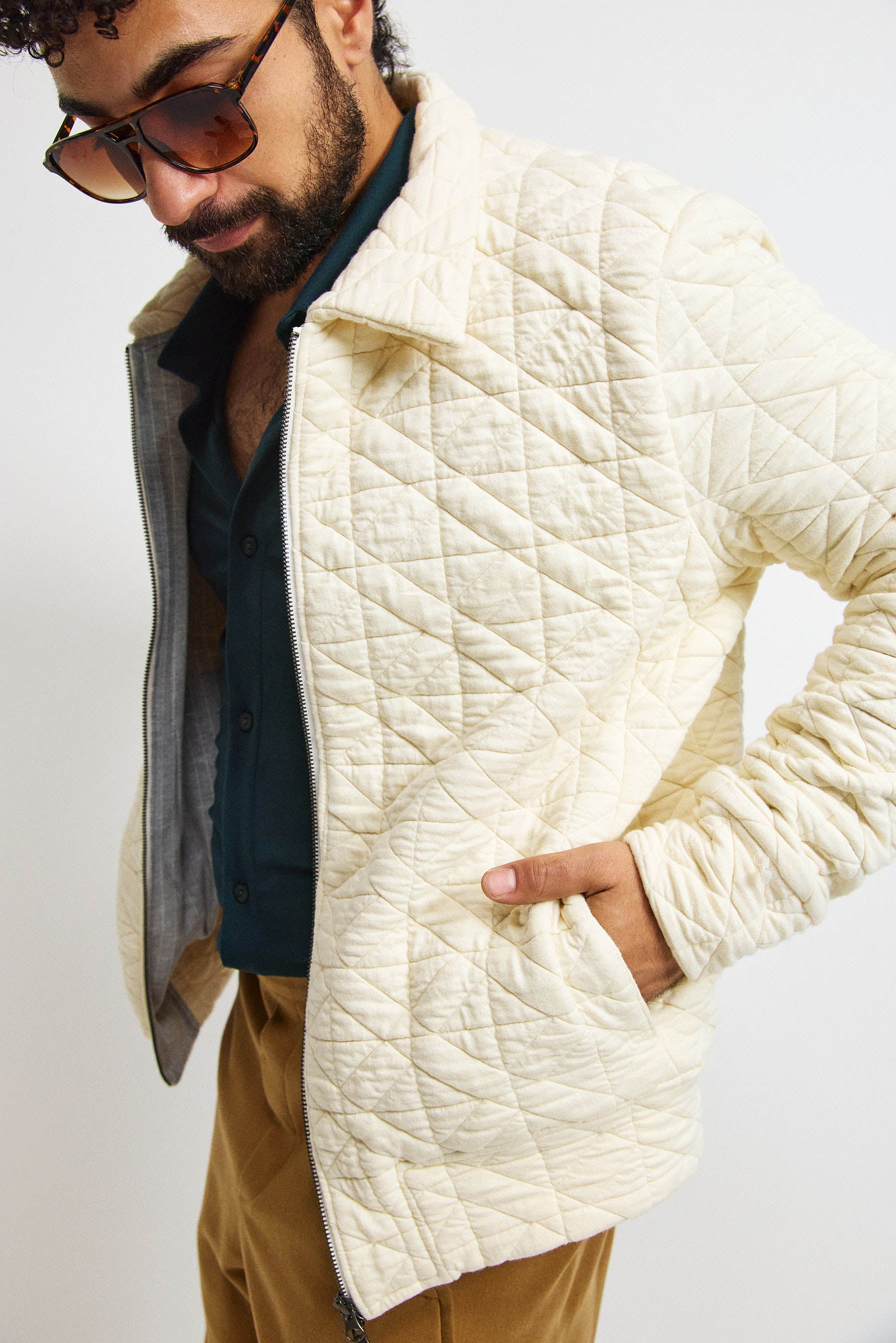 ג'קט קנדי גבר קרם