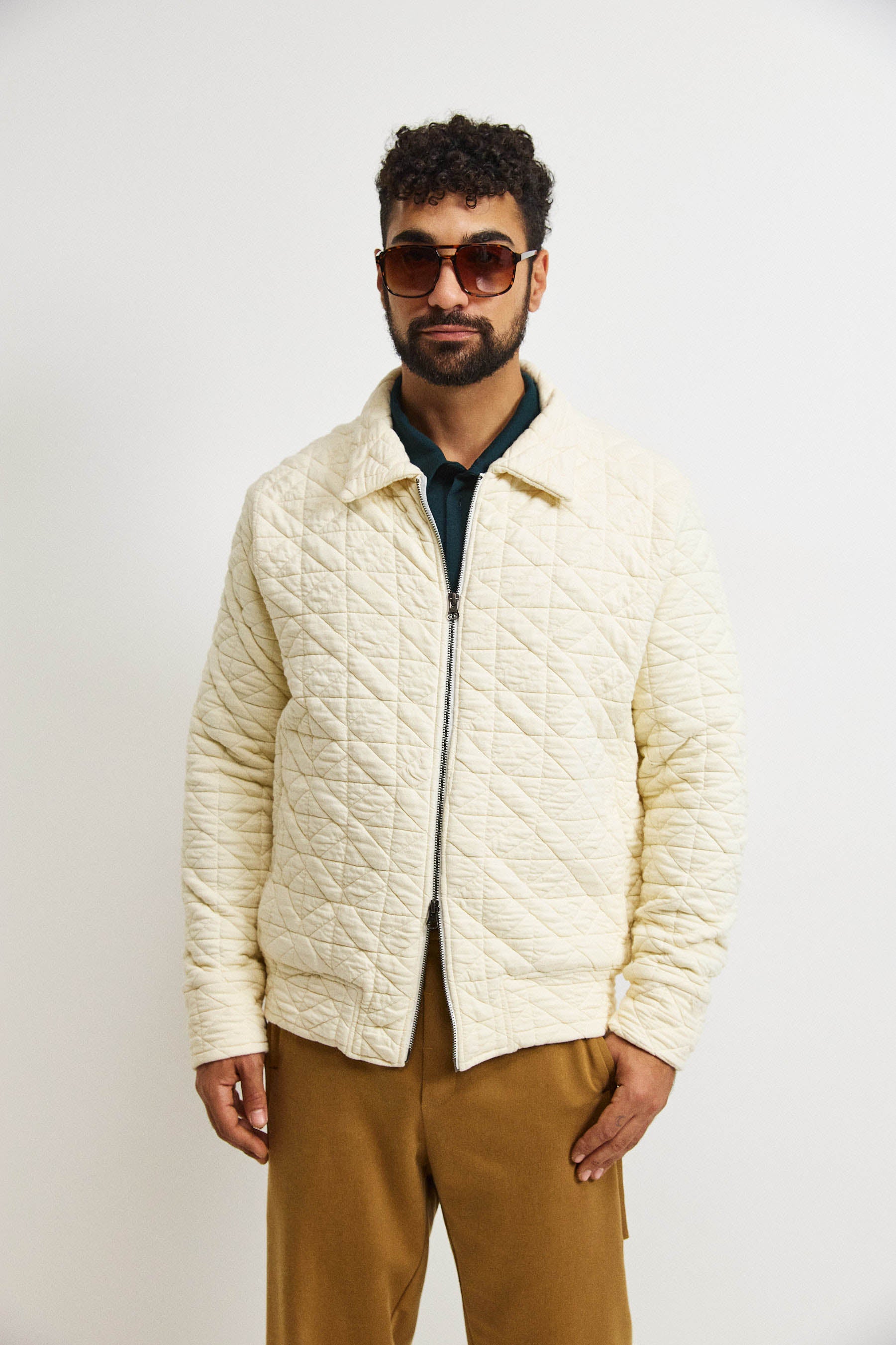 ג'קט קנדי גבר קרם