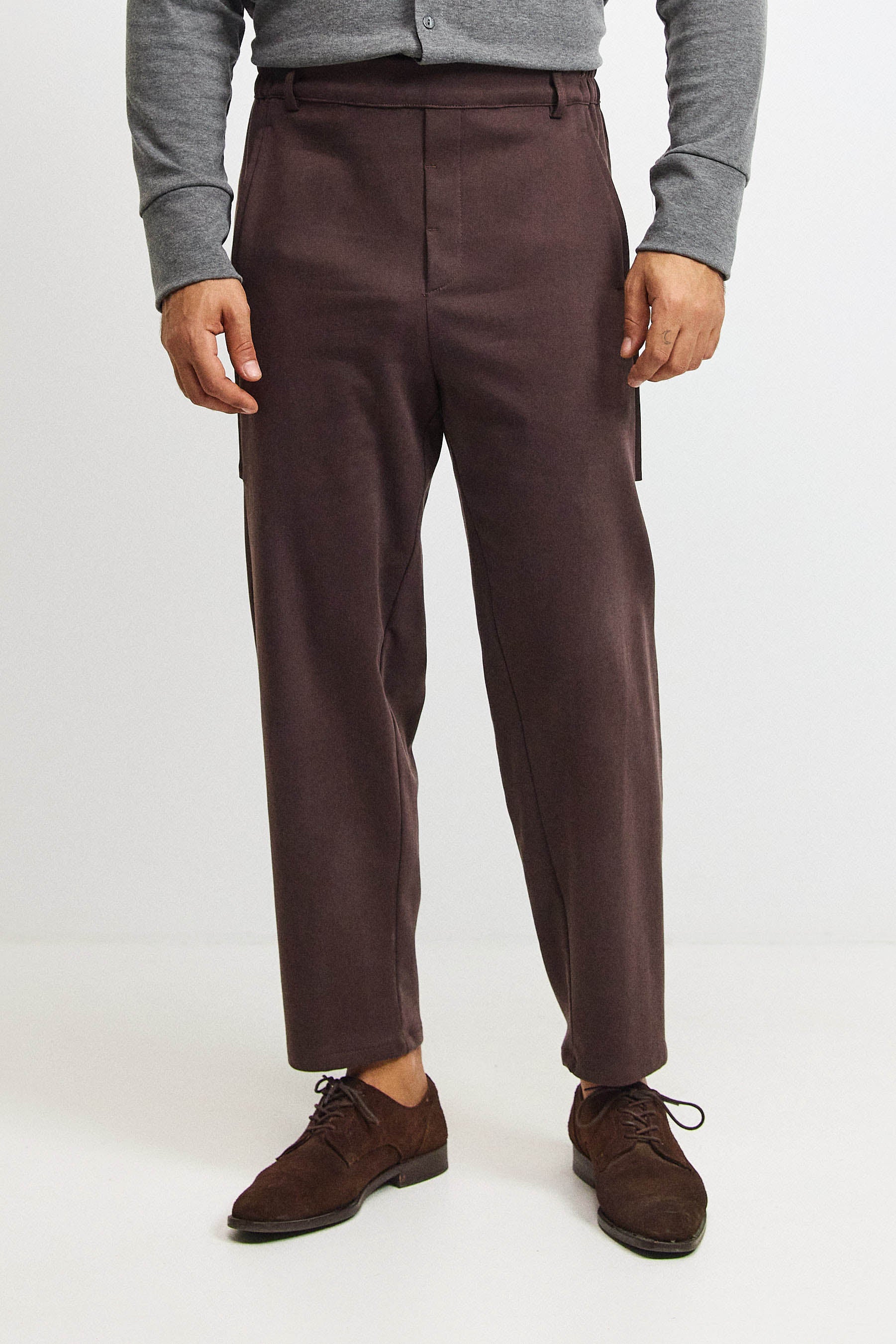 מכנסי מקס קומפורט גבר חום