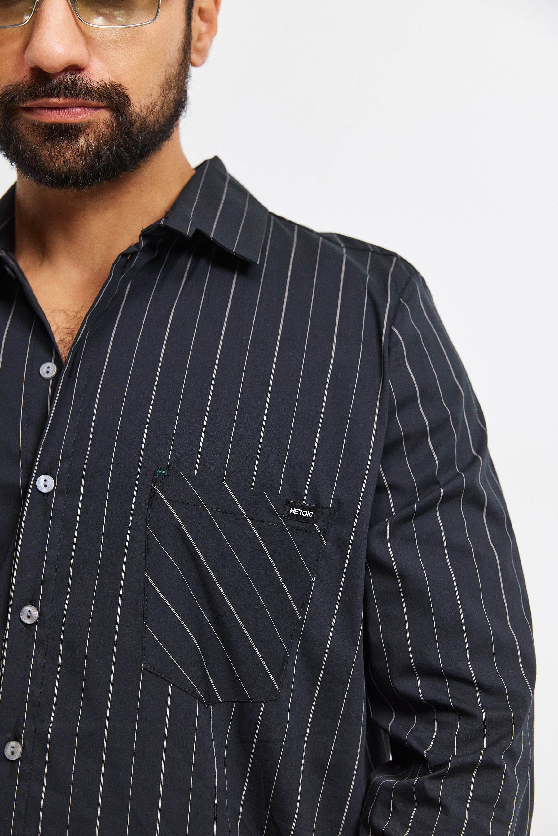 חולצת קאי גבר פסים שחור