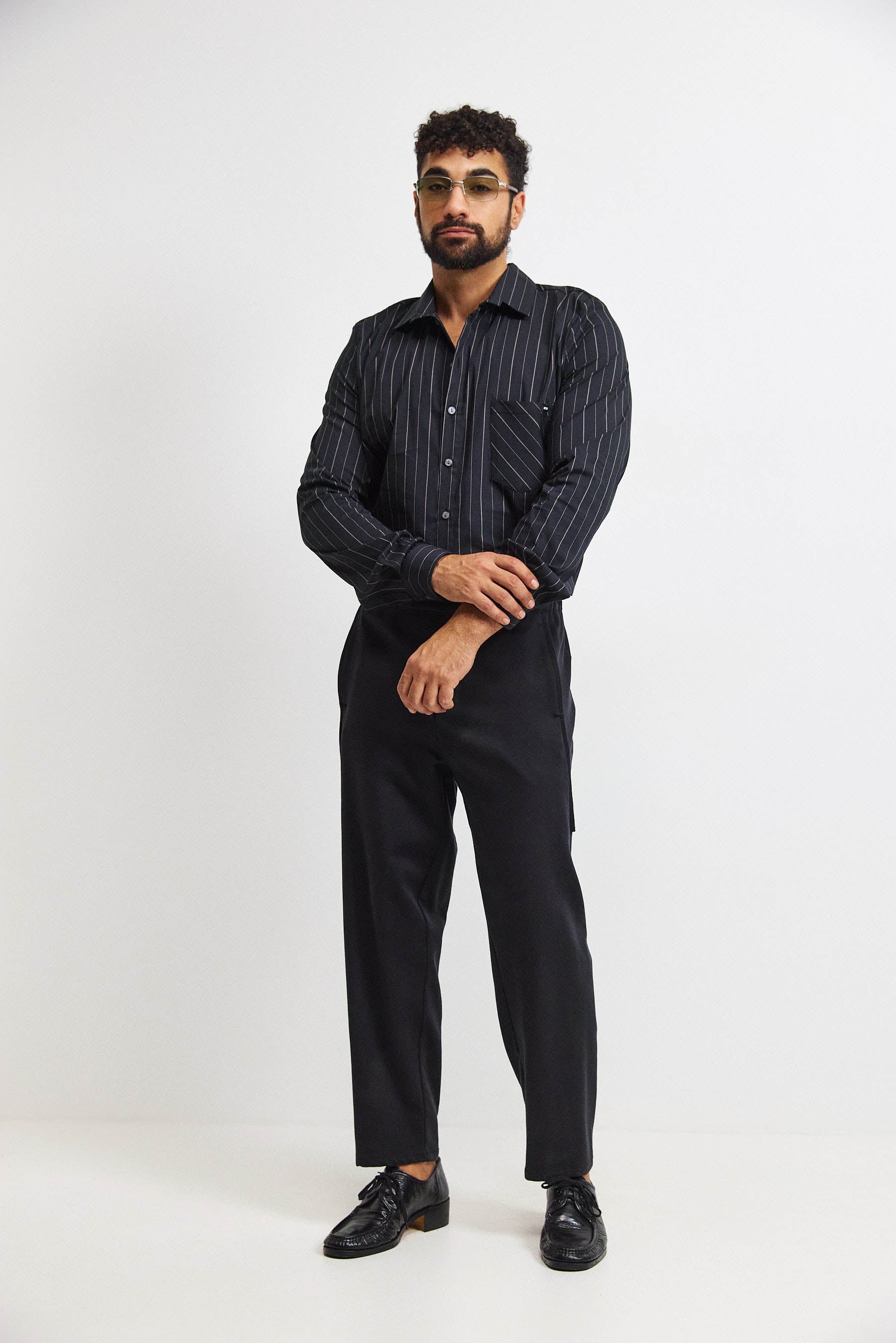 מכנסי מקס קומפורט גבר שחור