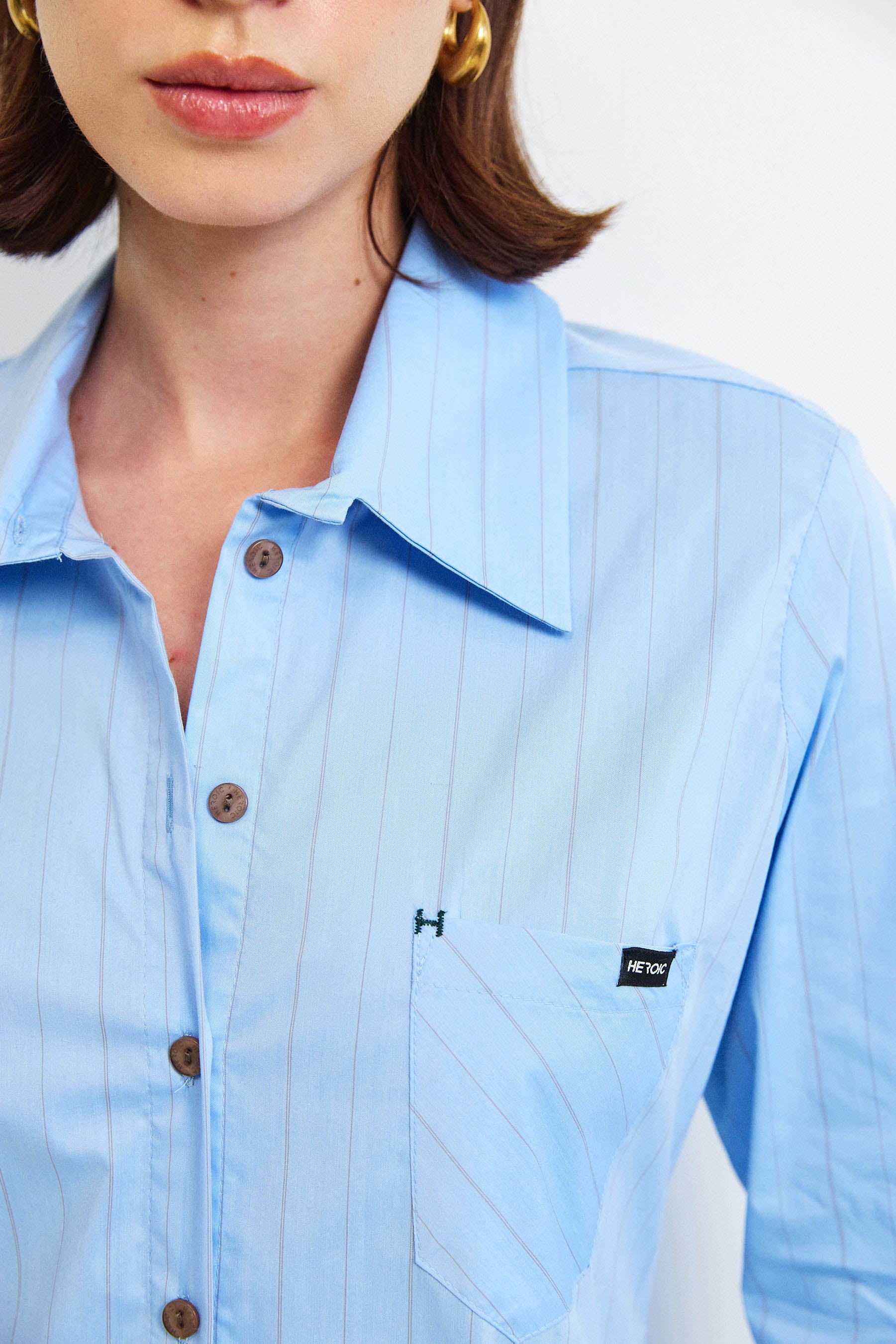 חולצת קאי פסים תכלת