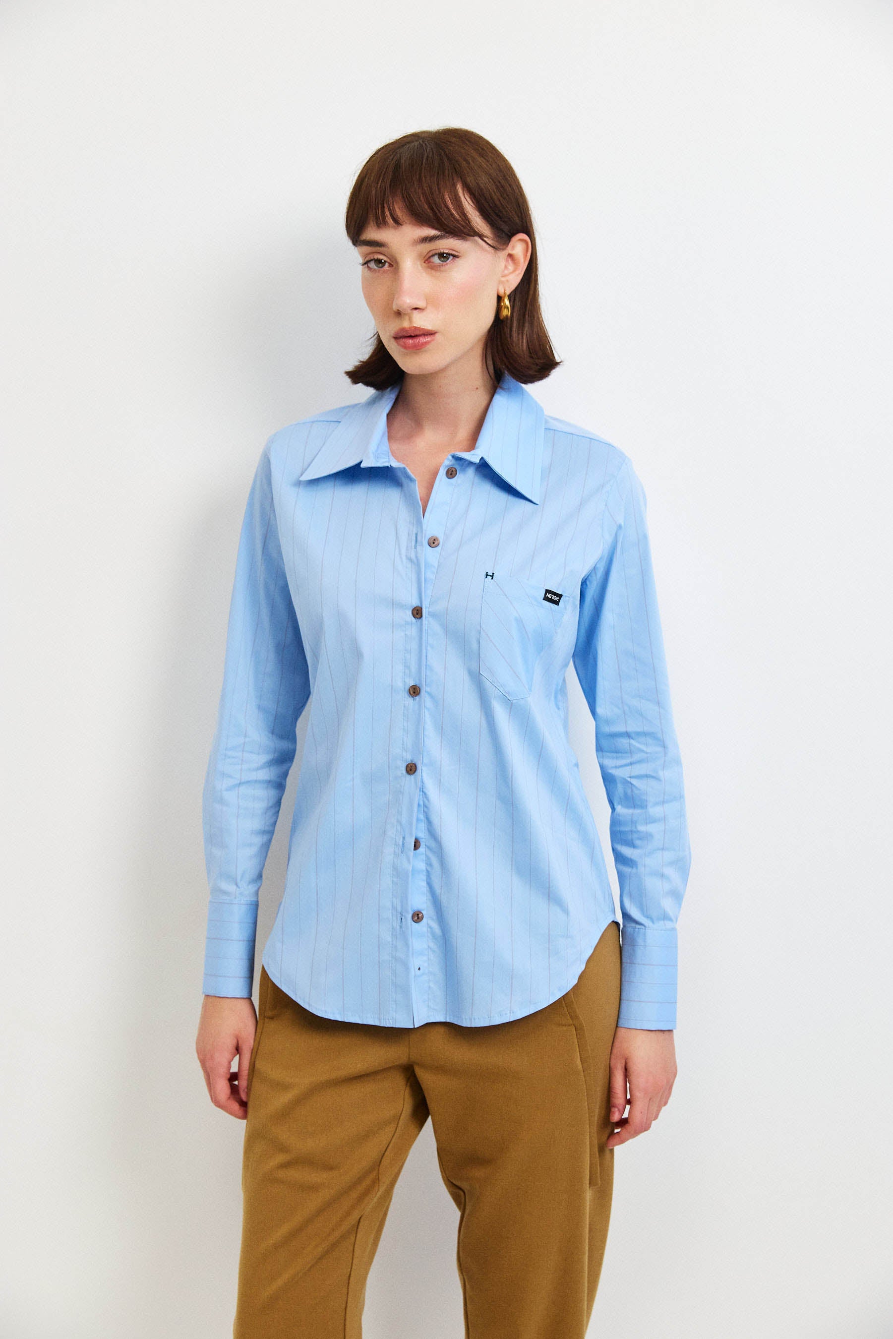 חולצת קאי פסים תכלת