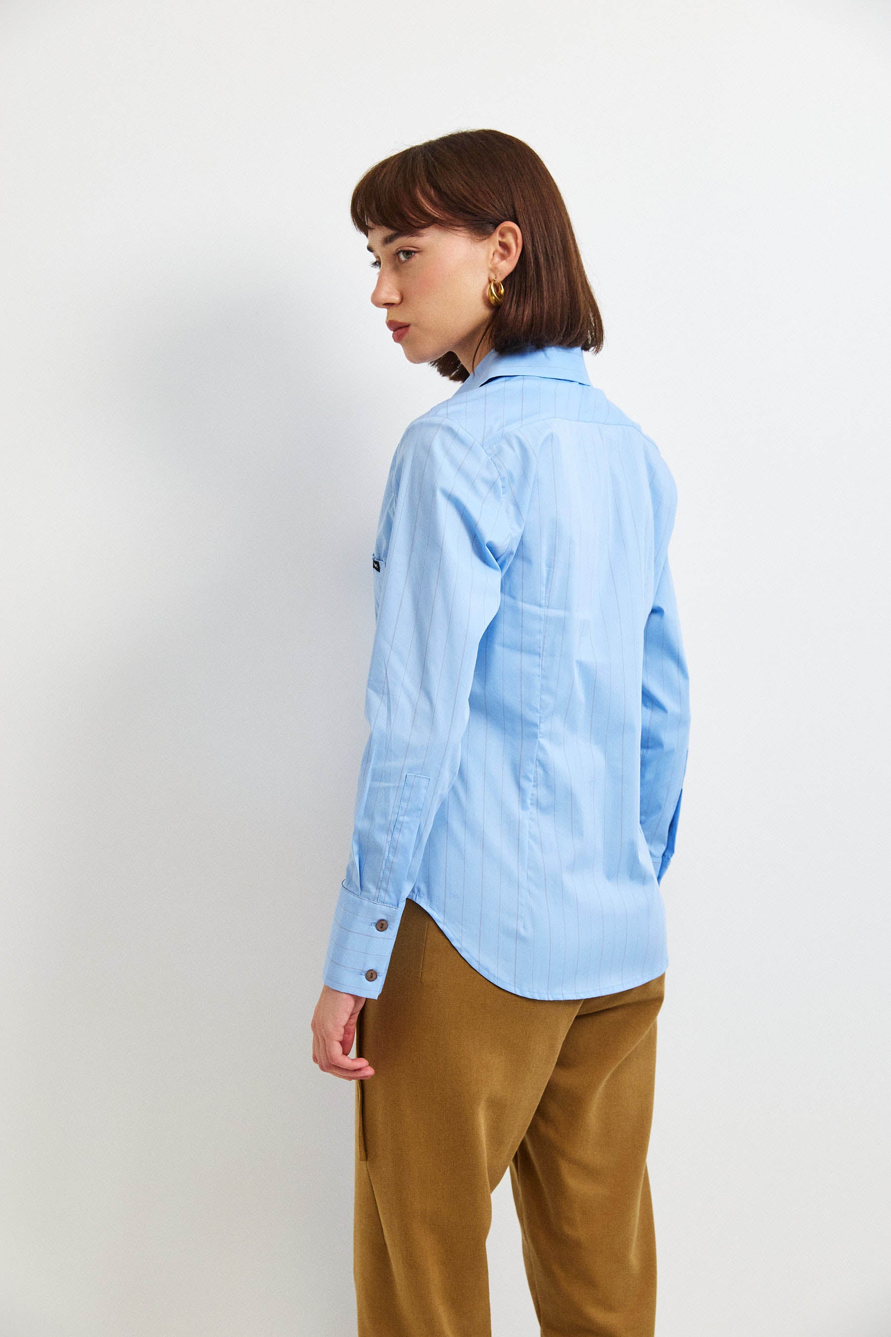 חולצת קאי פסים תכלת