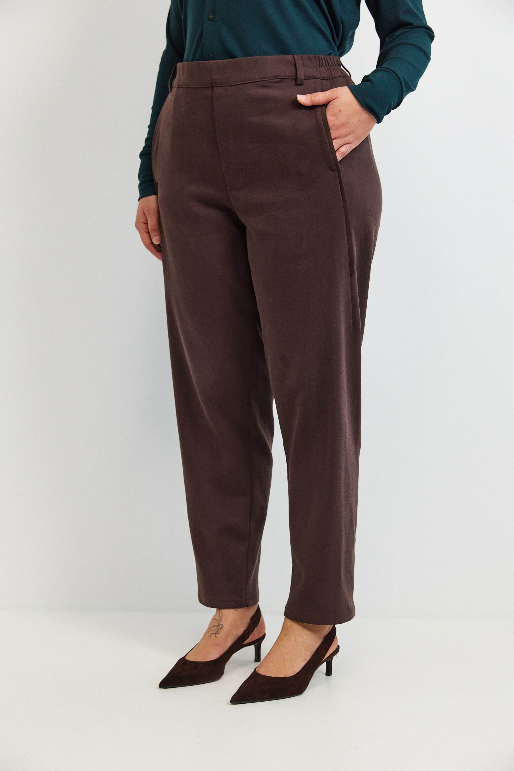 מכנסי מקס קומפורט חום