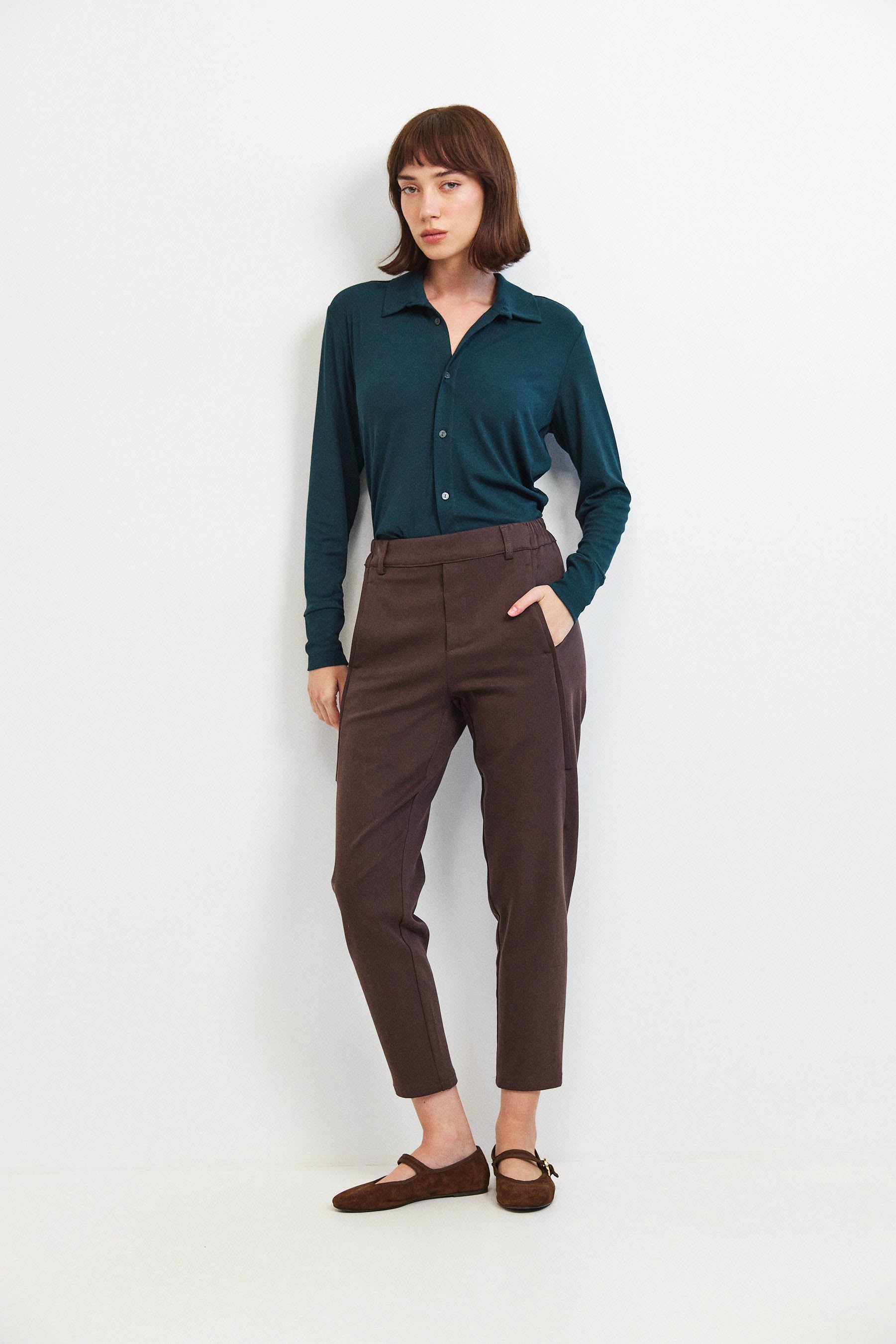 מכנסי מקס קומפורט חום