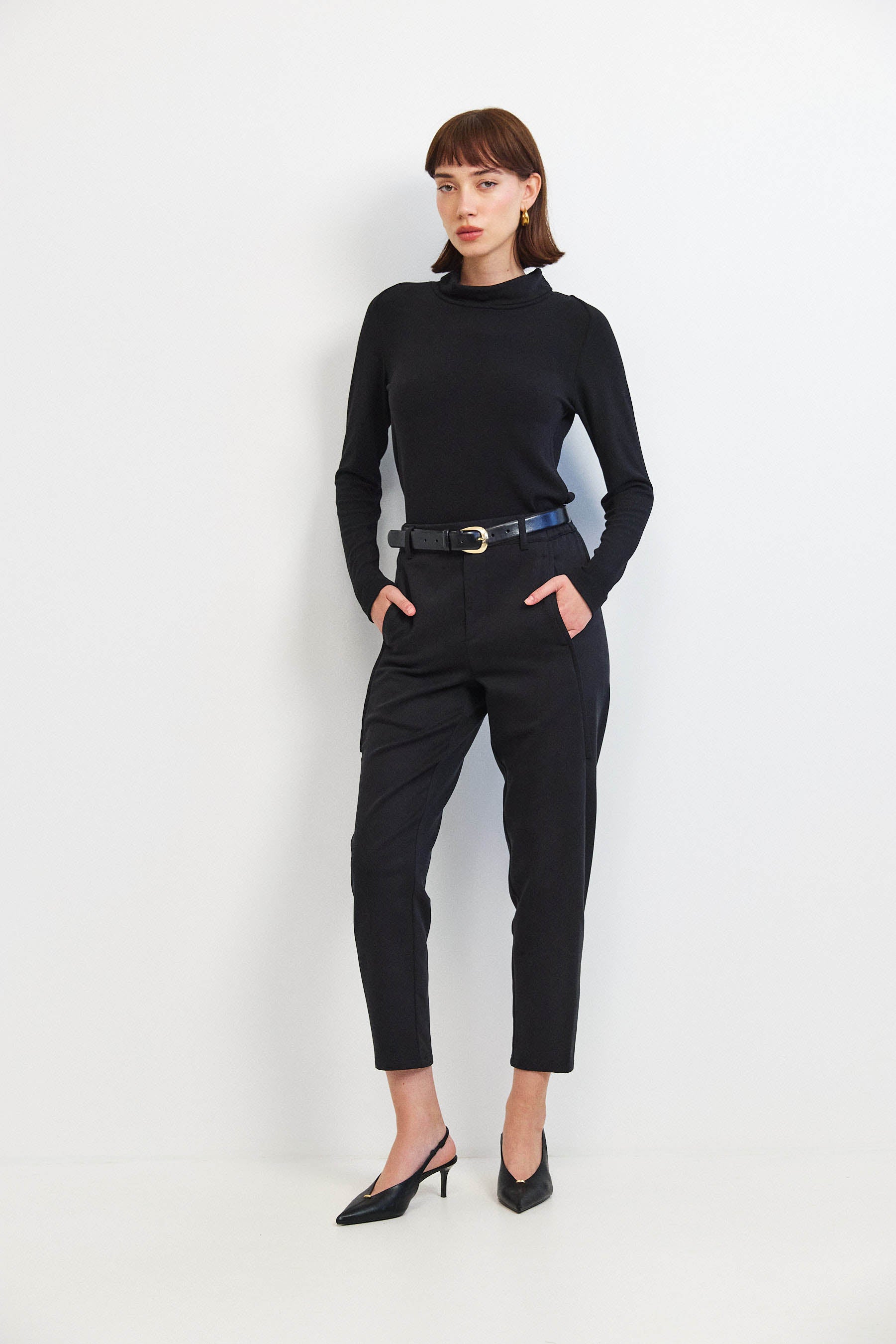 מכנסי מקס קומפורט שחור