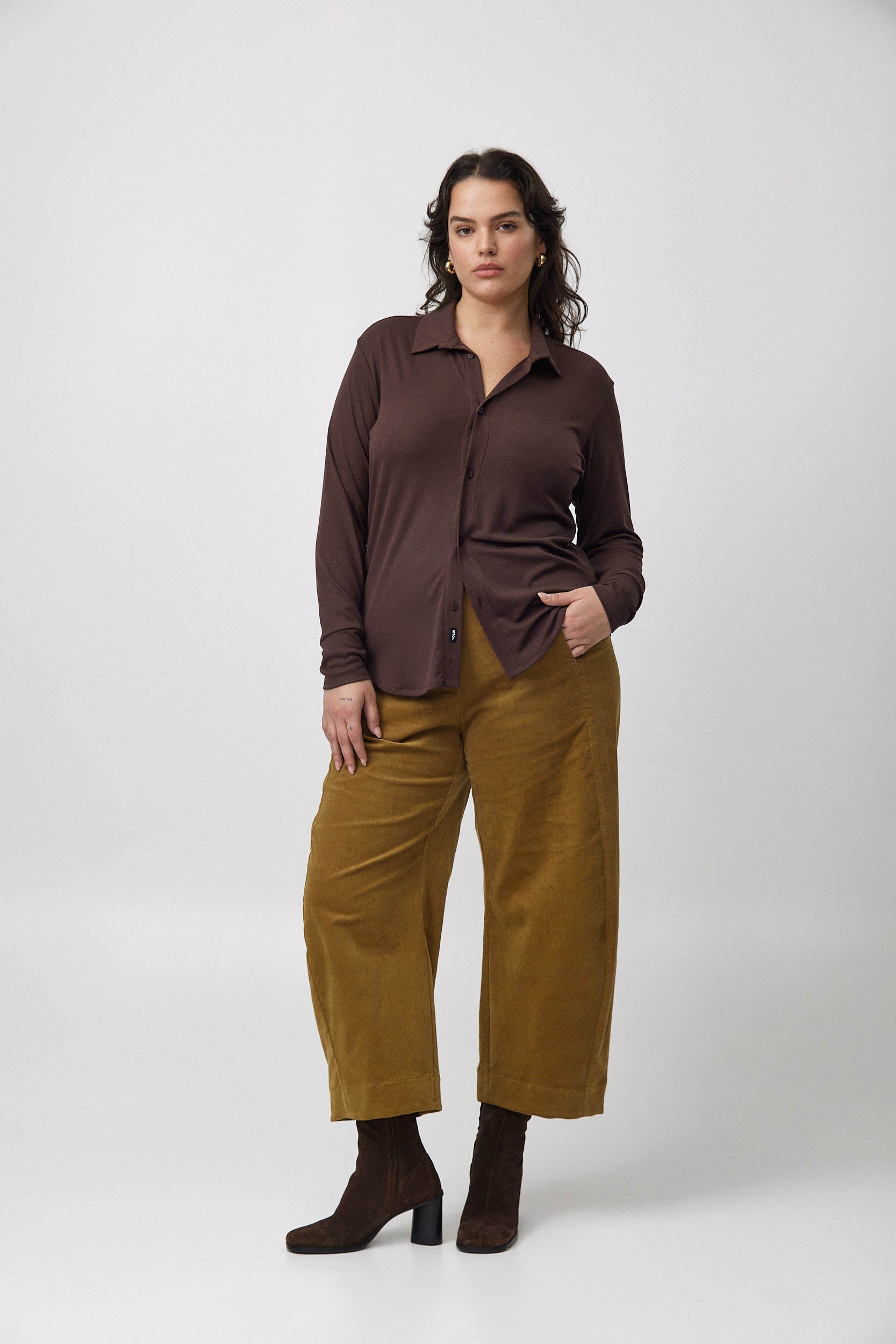 JASMIN Corduroy Pants W25 - Mustard