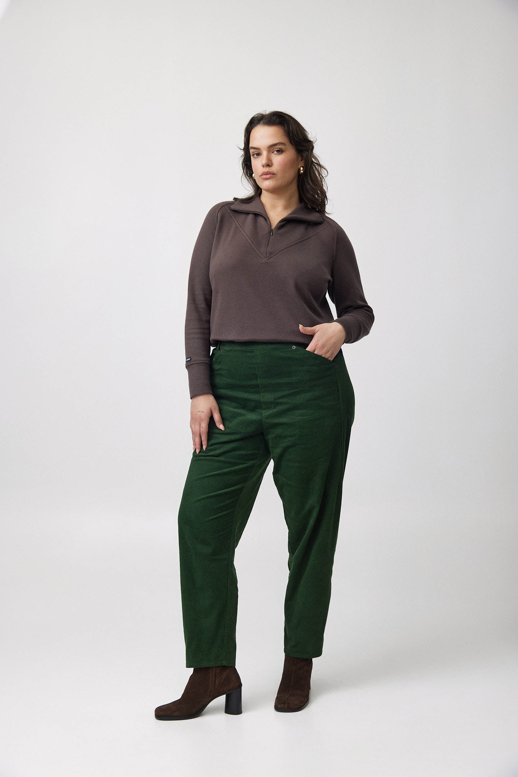 MARTIN Corduroy Pants W25 - Bottle Green