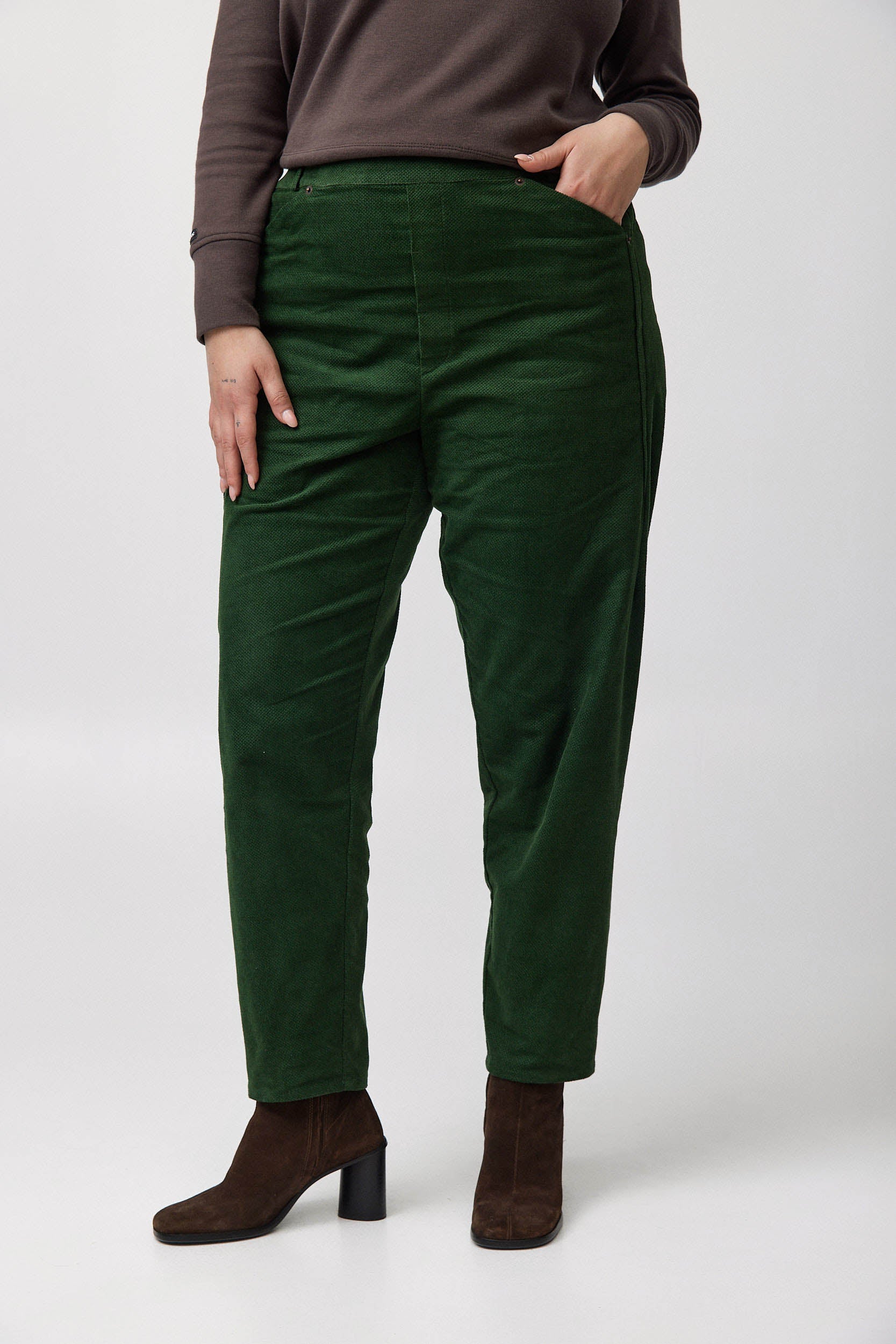MARTIN Corduroy Pants W25 - Bottle Green