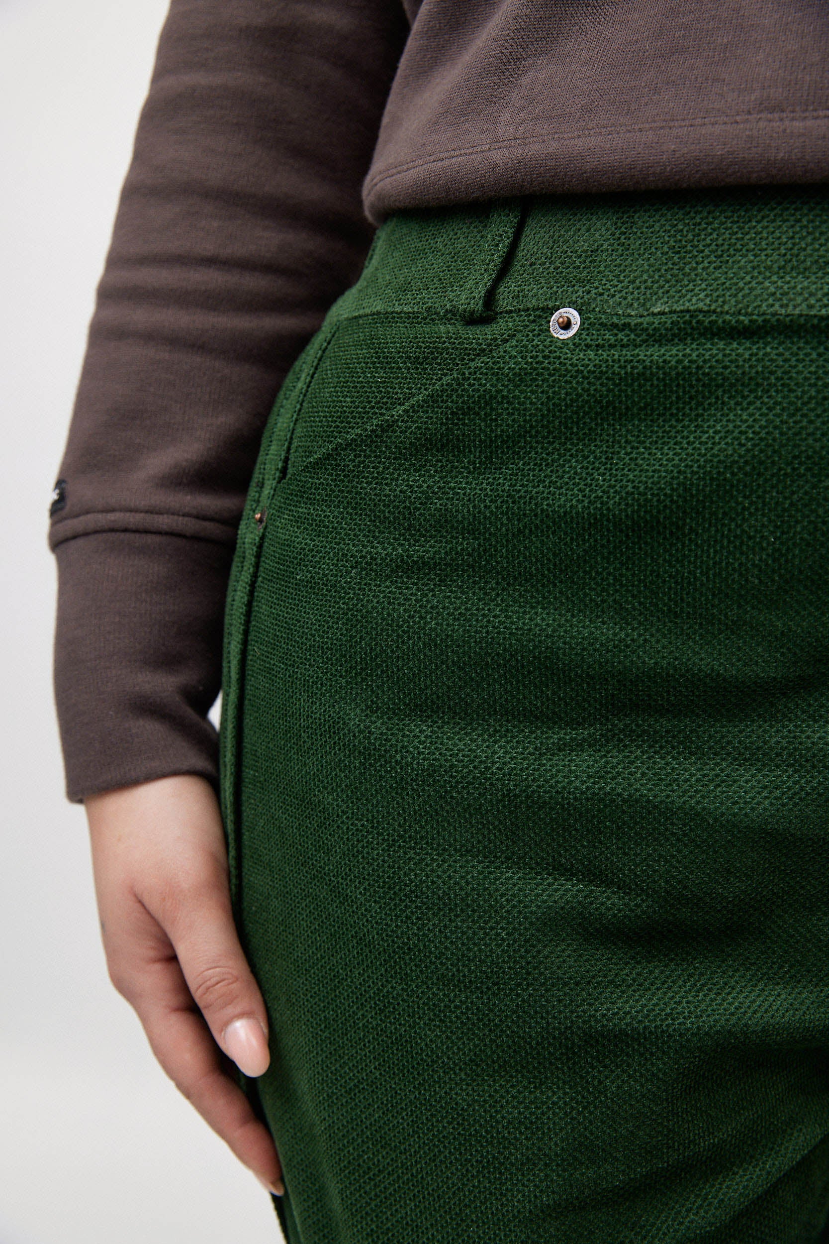 MARTIN Corduroy Pants W25 - Bottle Green
