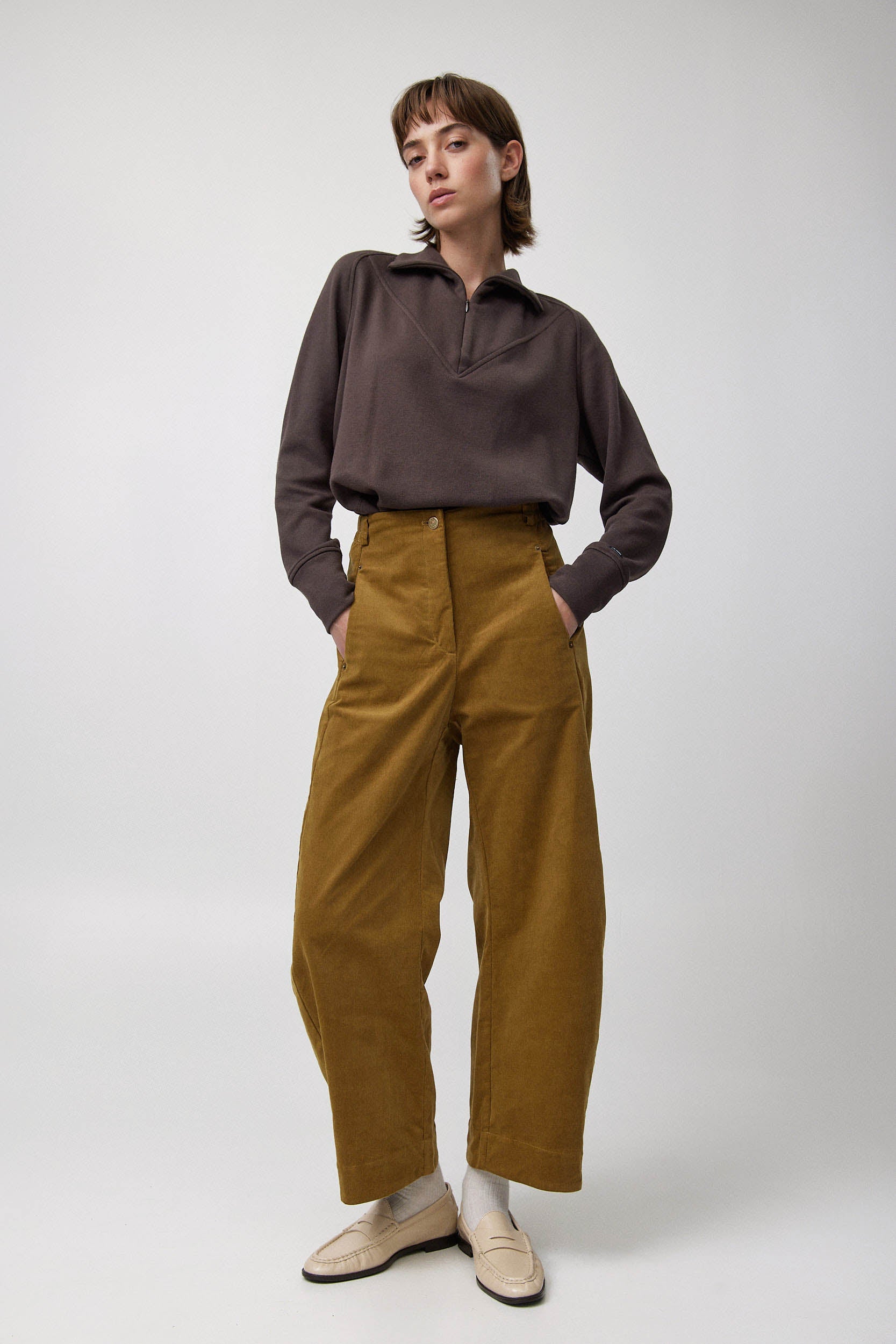 JASMIN Corduroy Pants W25 - Mustard